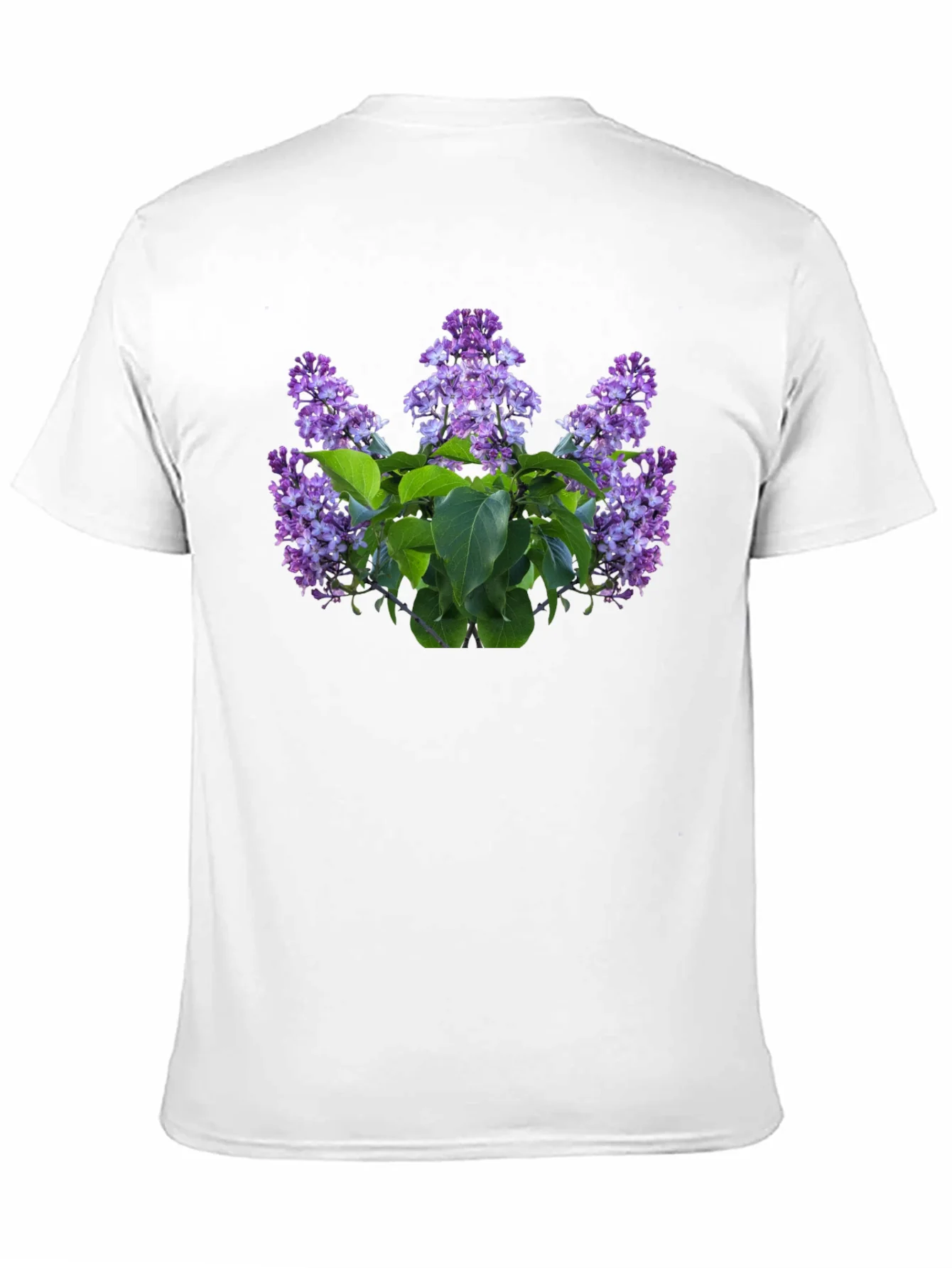 Rebbecca Lilac Floral Print Black T-Shirt