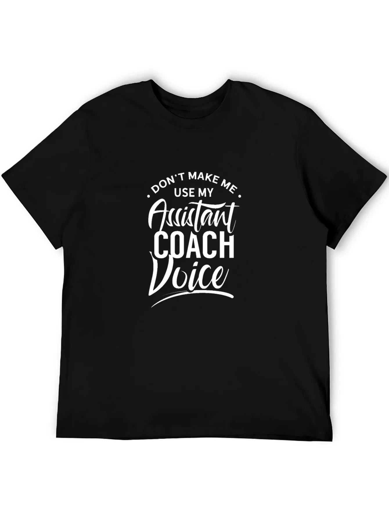 Camiseta Negra Assistant Coach Voice
