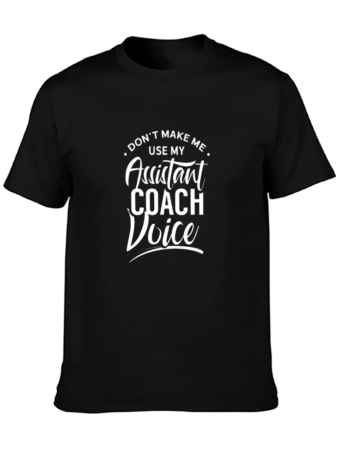 Camiseta Negra Assistant Coach Voice