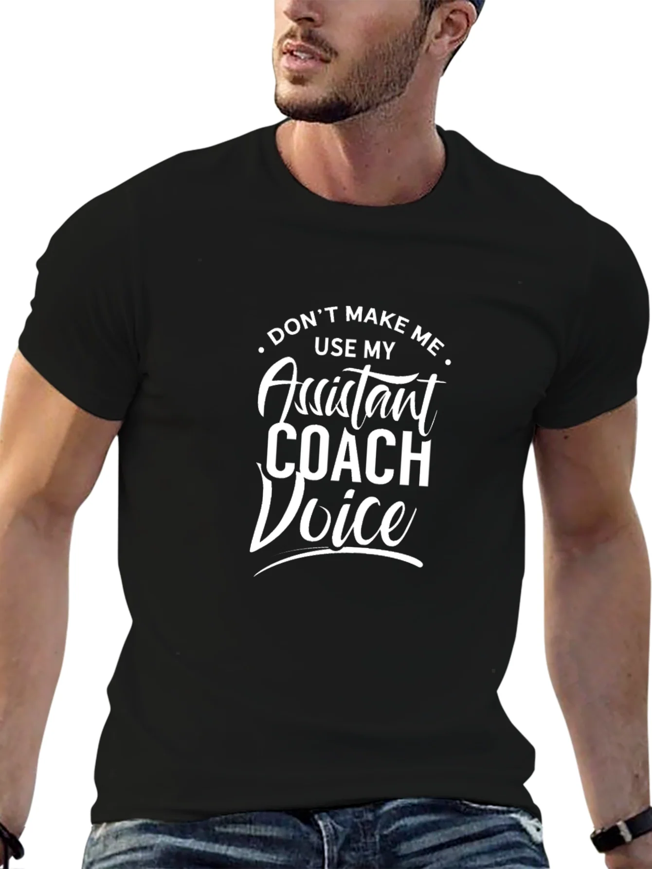 Camiseta Negra Assistant Coach Voice