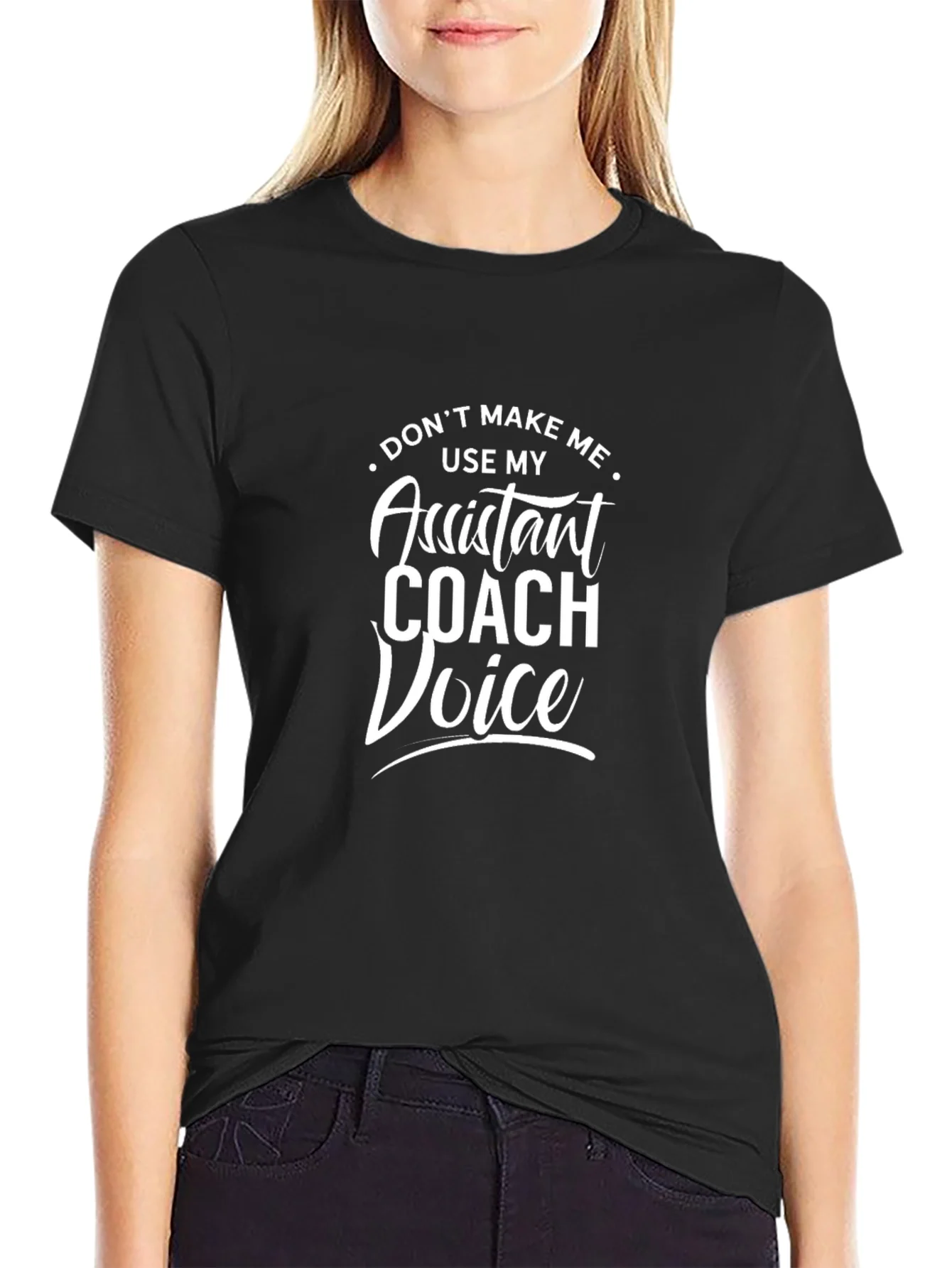Camiseta Negra Assistant Coach Voice