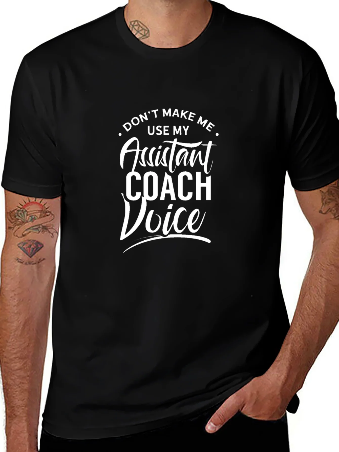 Camiseta Negra Assistant Coach Voice