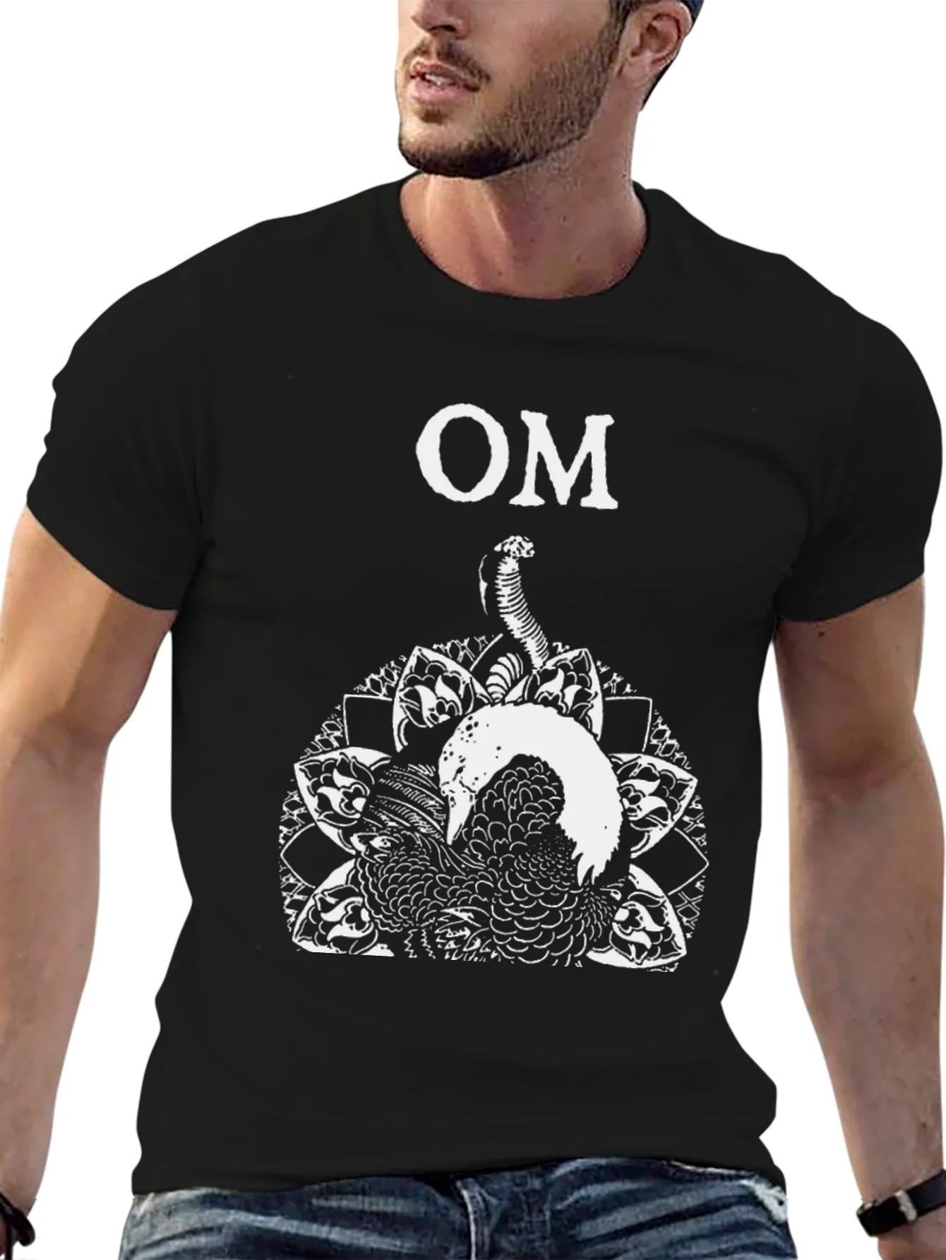 Rebbecca OM Snake Graphic Black T-Shirt
