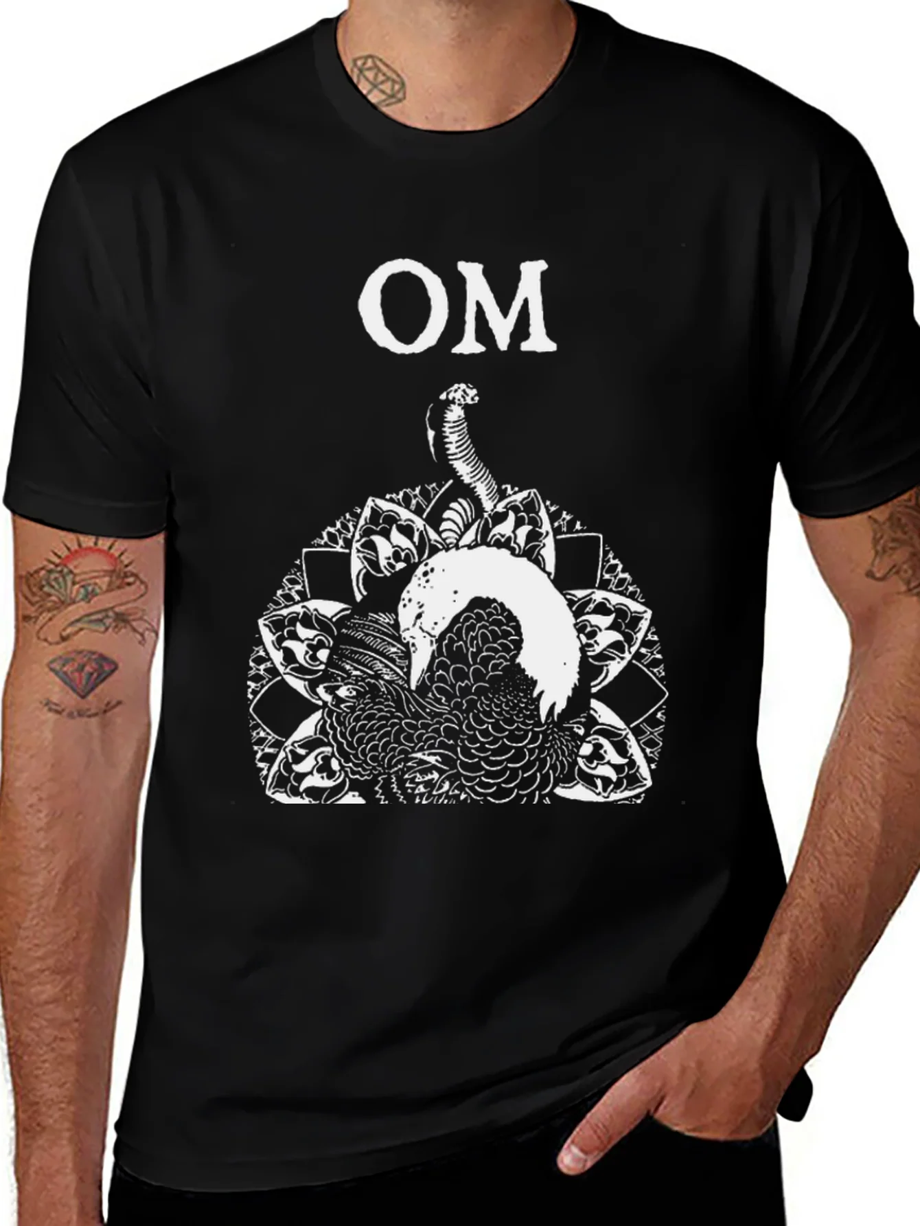 Rebbecca OM Snake Graphic Black T-Shirt