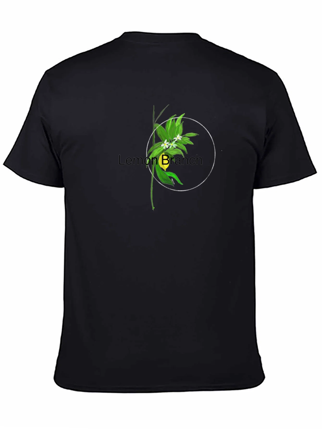 Rebbecca Lemon Branch Graphic Tee - Stylish Black T-Shirt