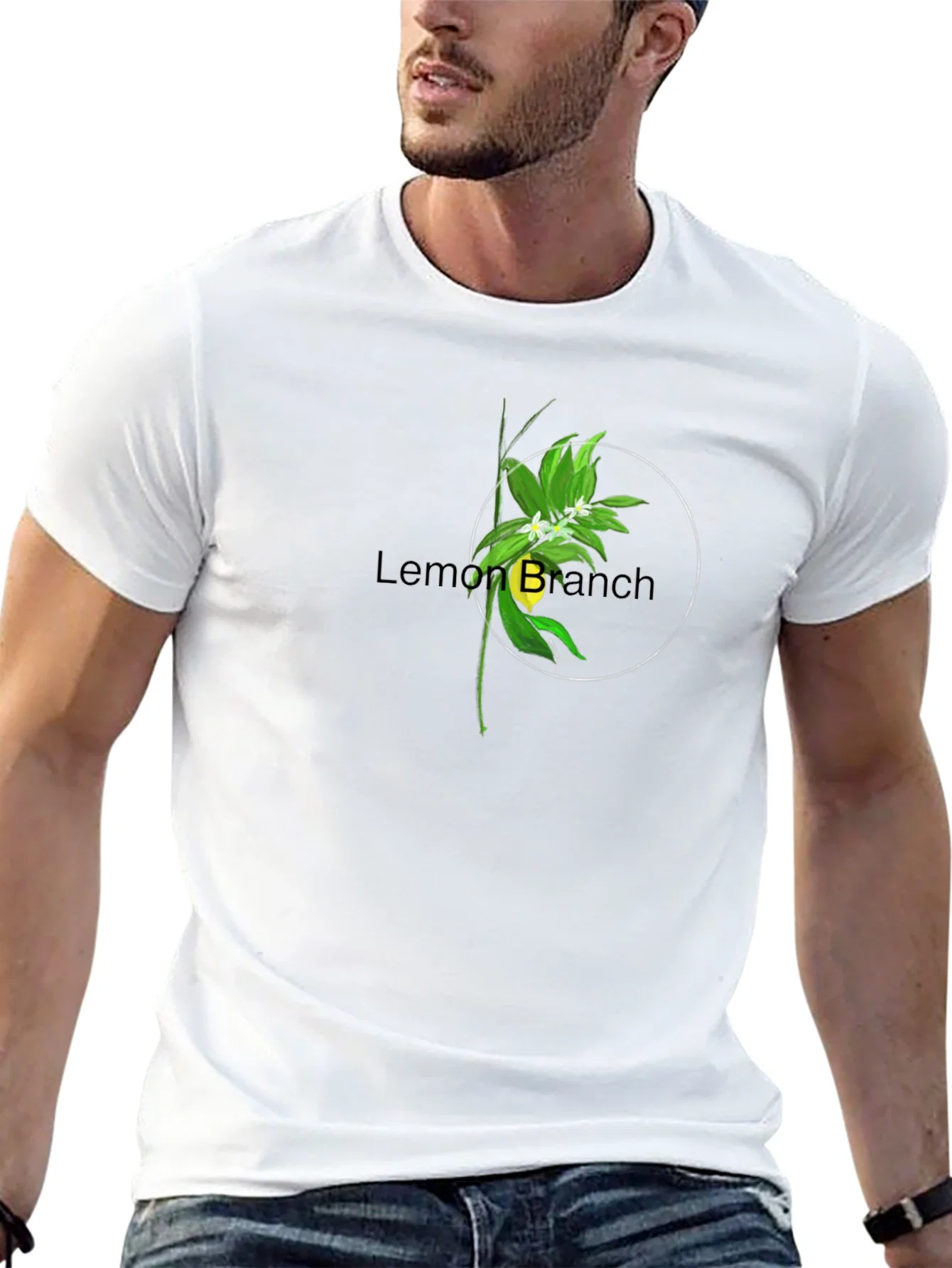 Rebbecca Lemon Branch Graphic Tee - Stylish Black T-Shirt