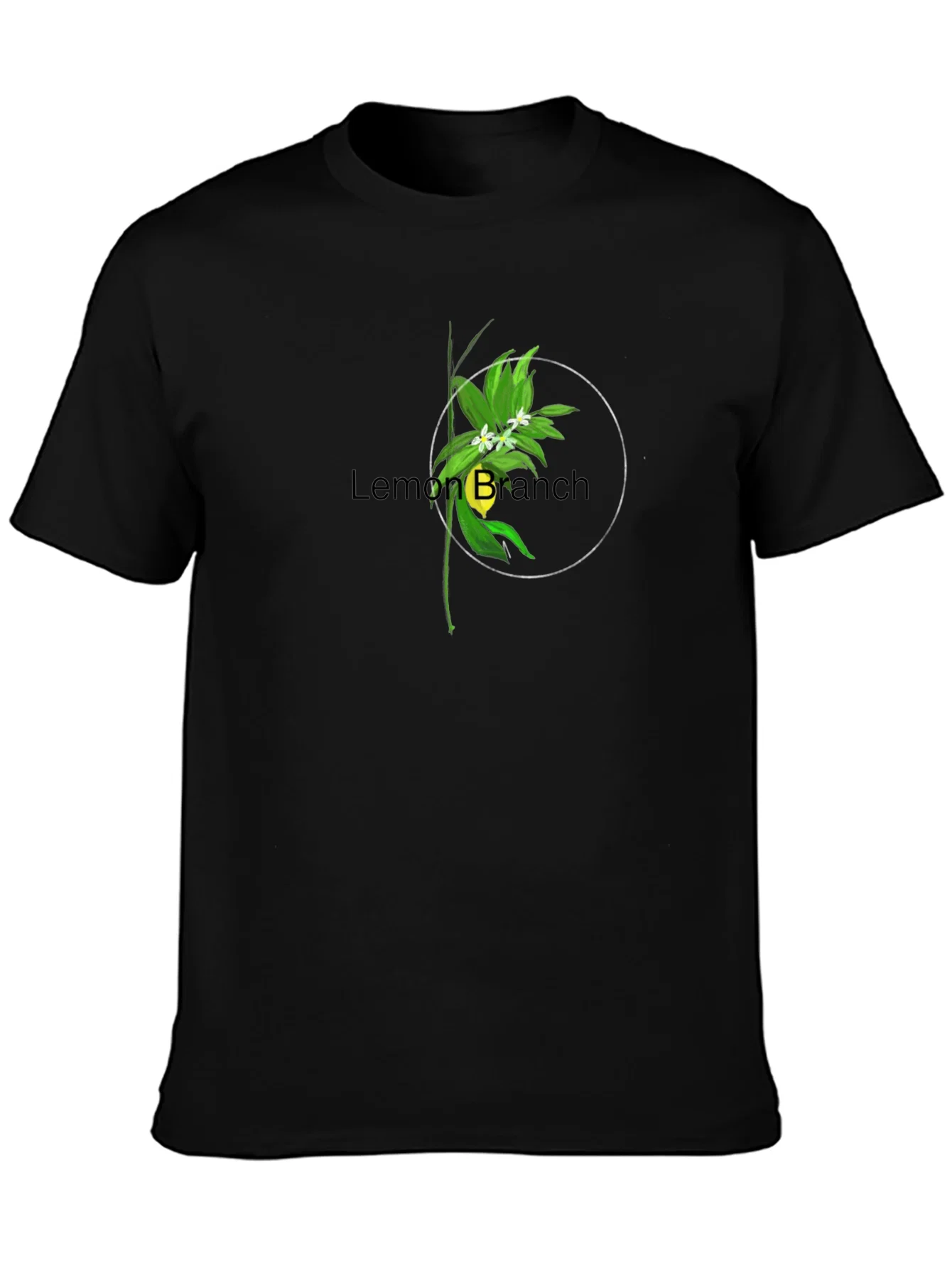 Rebbecca Lemon Branch Graphic Tee - Stylish Black T-Shirt