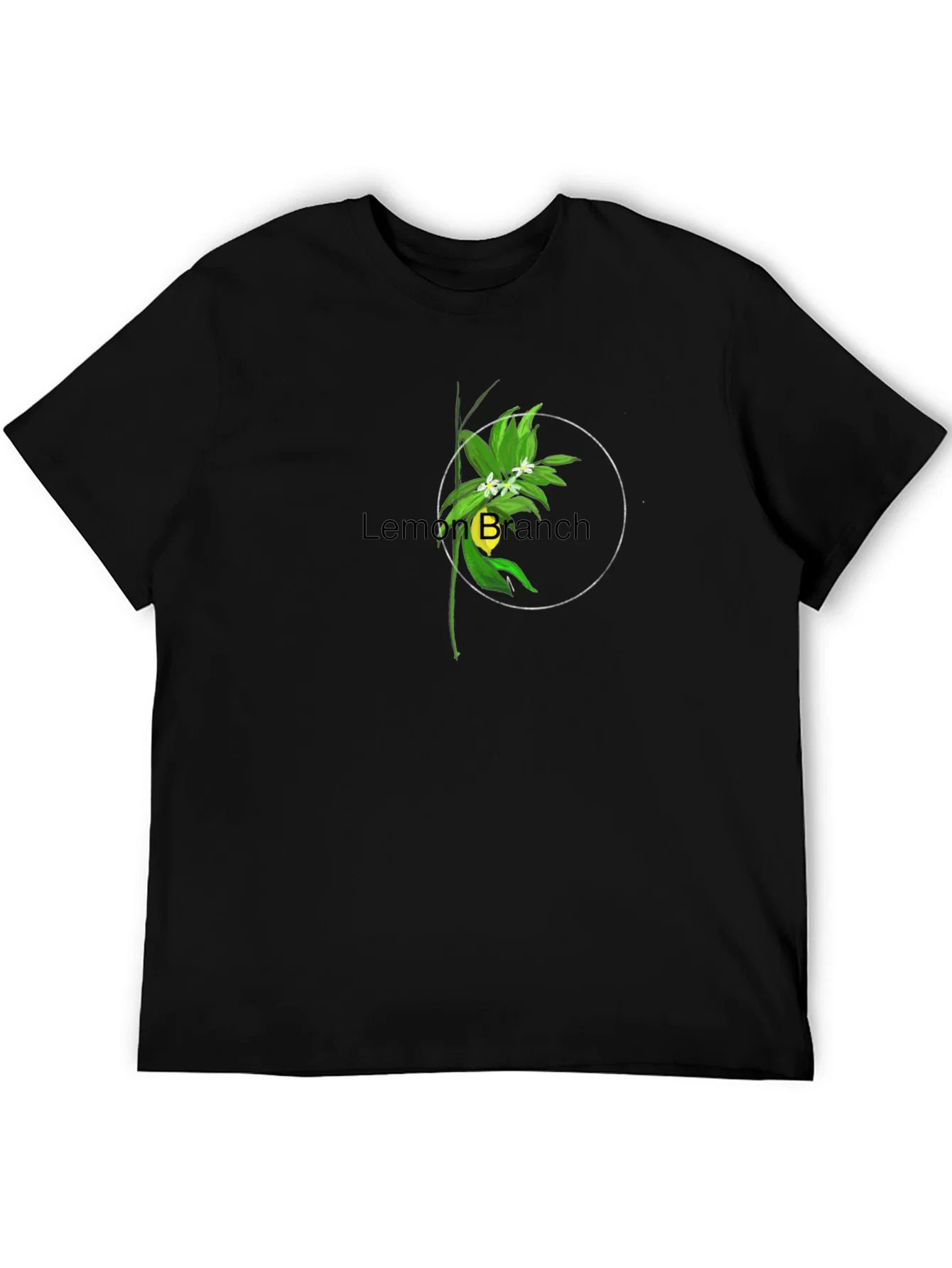 Rebbecca Lemon Branch Graphic Tee - Stylish Black T-Shirt