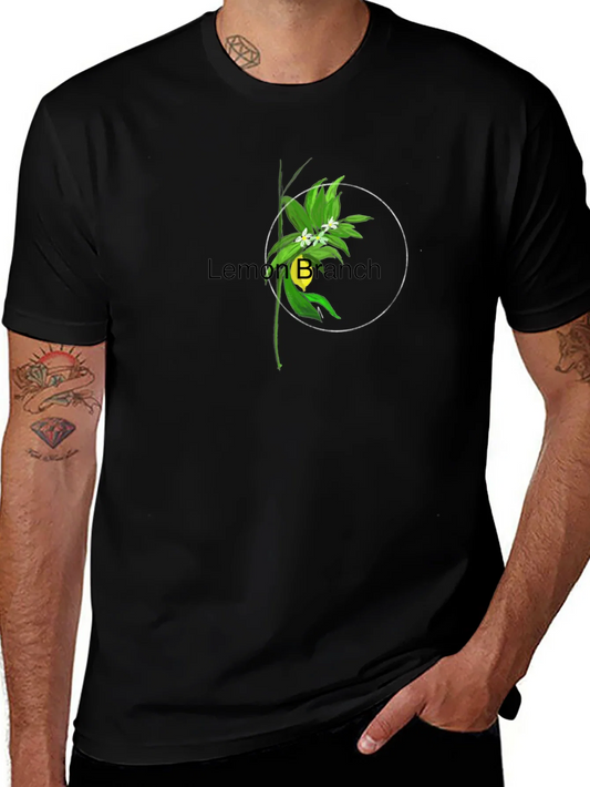 Rebbecca Lemon Branch Graphic Tee - Stylish Black T-Shirt