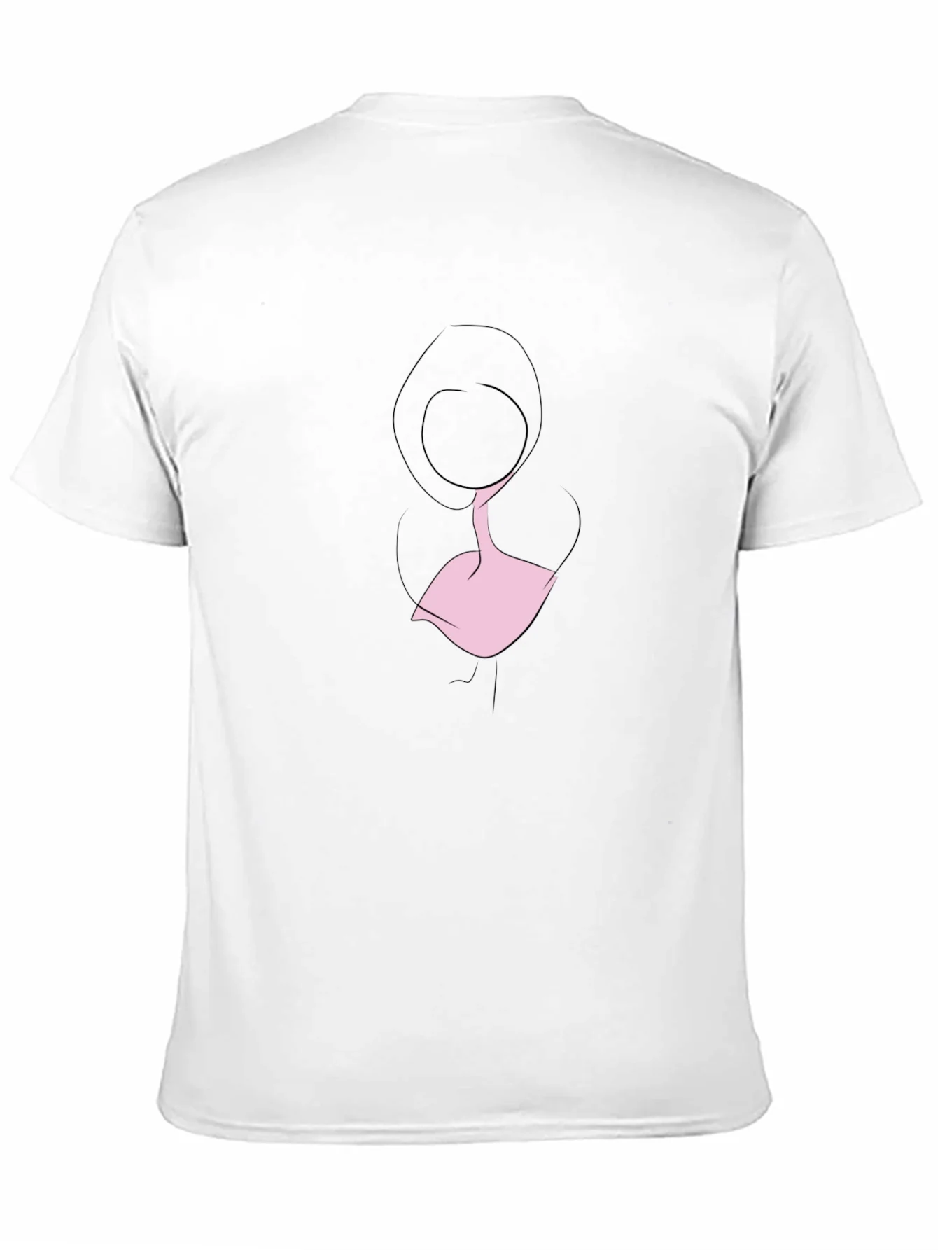 Rebbecca Minimalist Woman Silhouette Black T-Shirt
