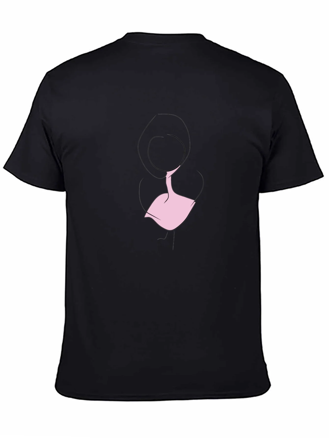 Rebbecca Minimalist Woman Silhouette Black T-Shirt