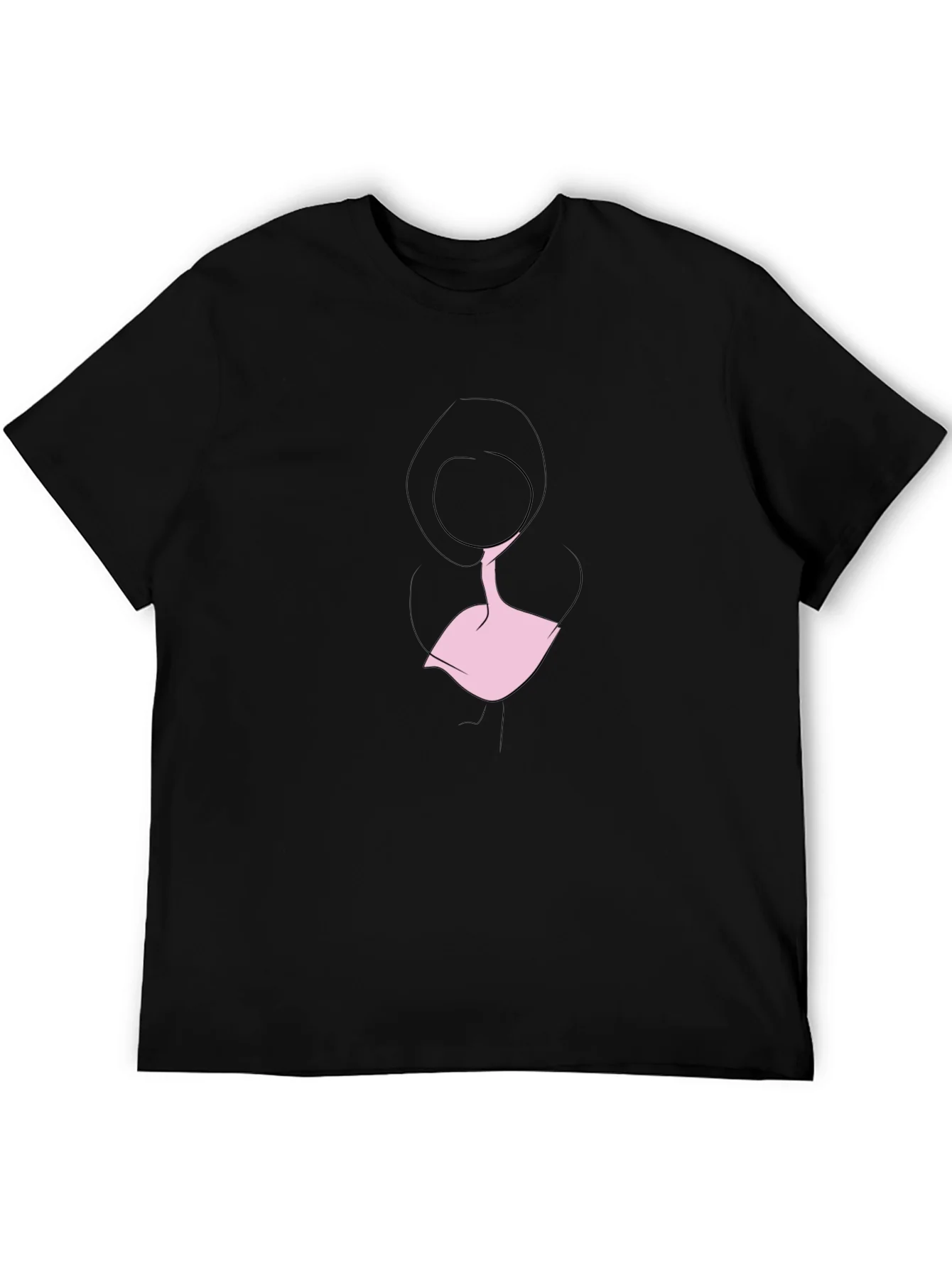 Rebbecca Minimalist Woman Silhouette Black T-Shirt