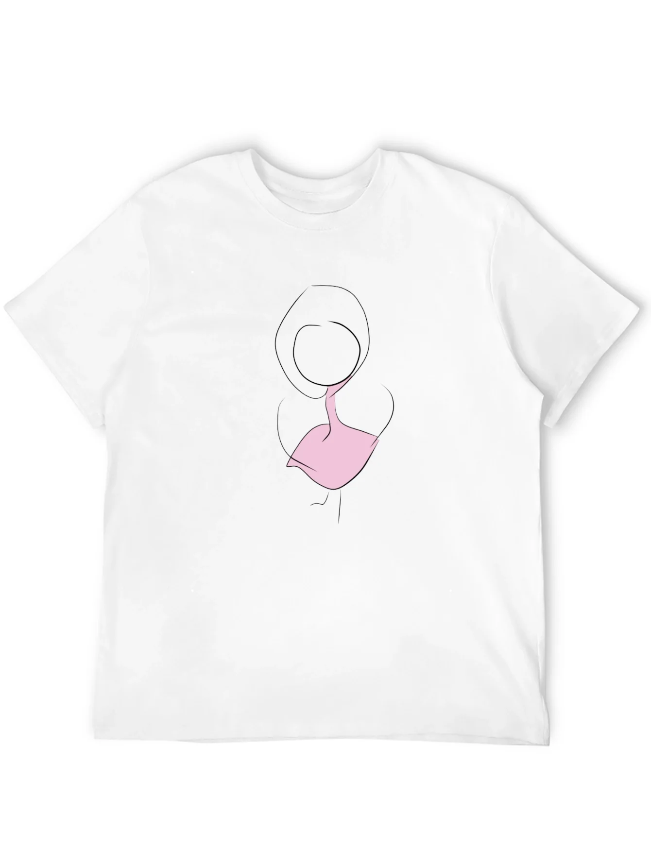 Rebbecca Minimalist Woman Silhouette Black T-Shirt