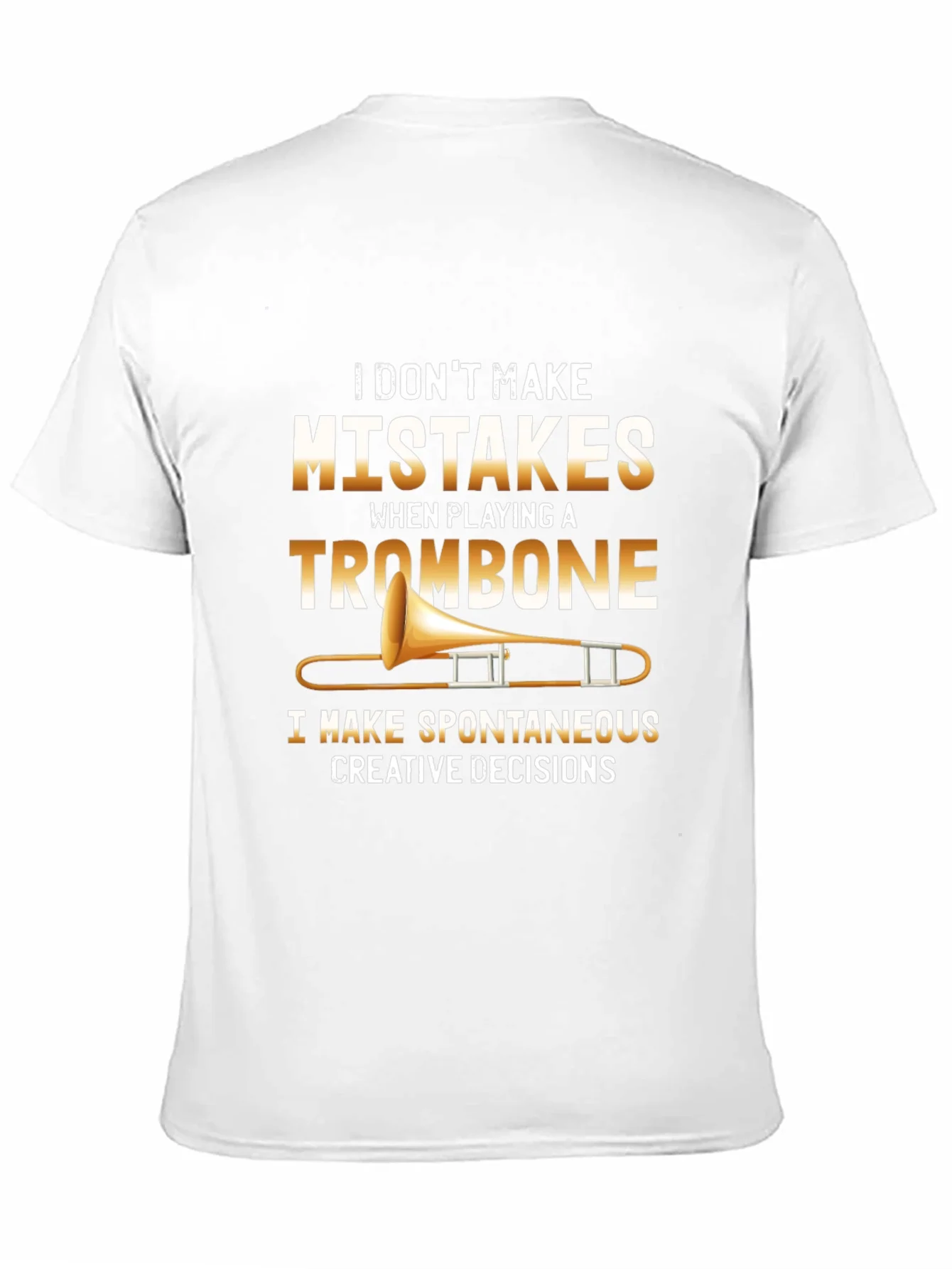 Camiseta Negra con Dise?o de Tromb¨®n y Frase Creativa