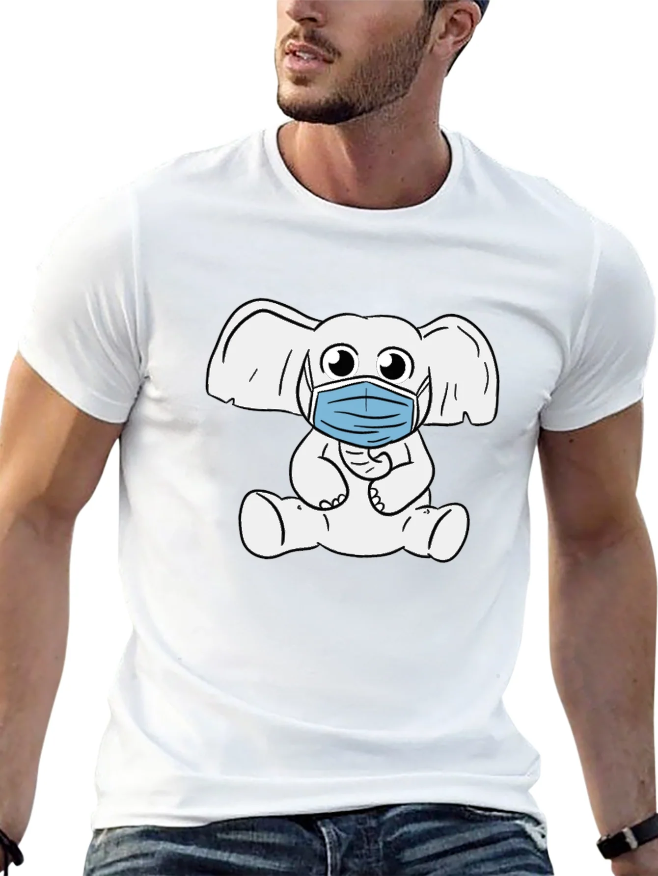 Rebbecca Elephant Mask T-Shirt - Quirky & Comfortable