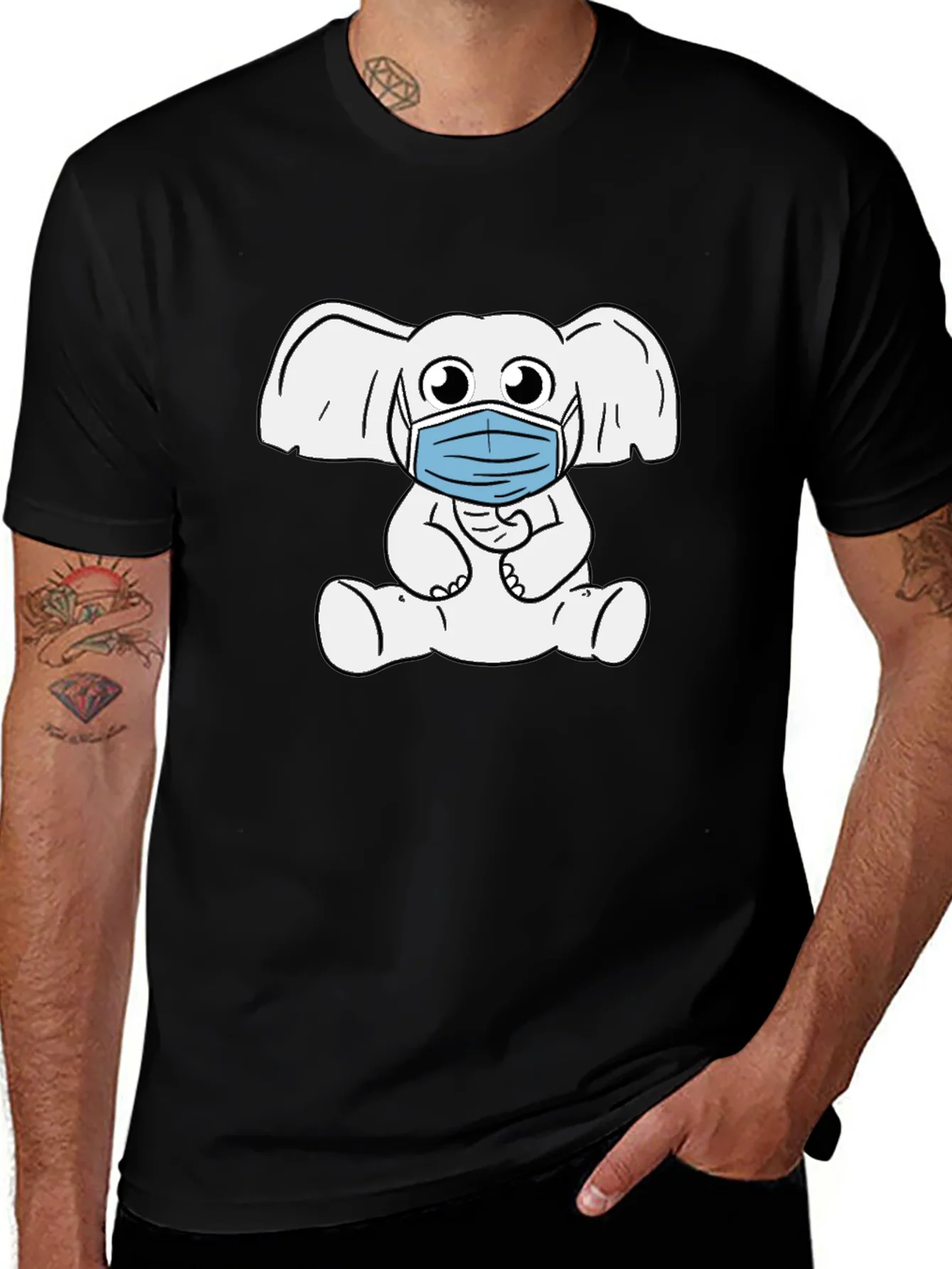 Rebbecca Elephant Mask T-Shirt - Quirky & Comfortable