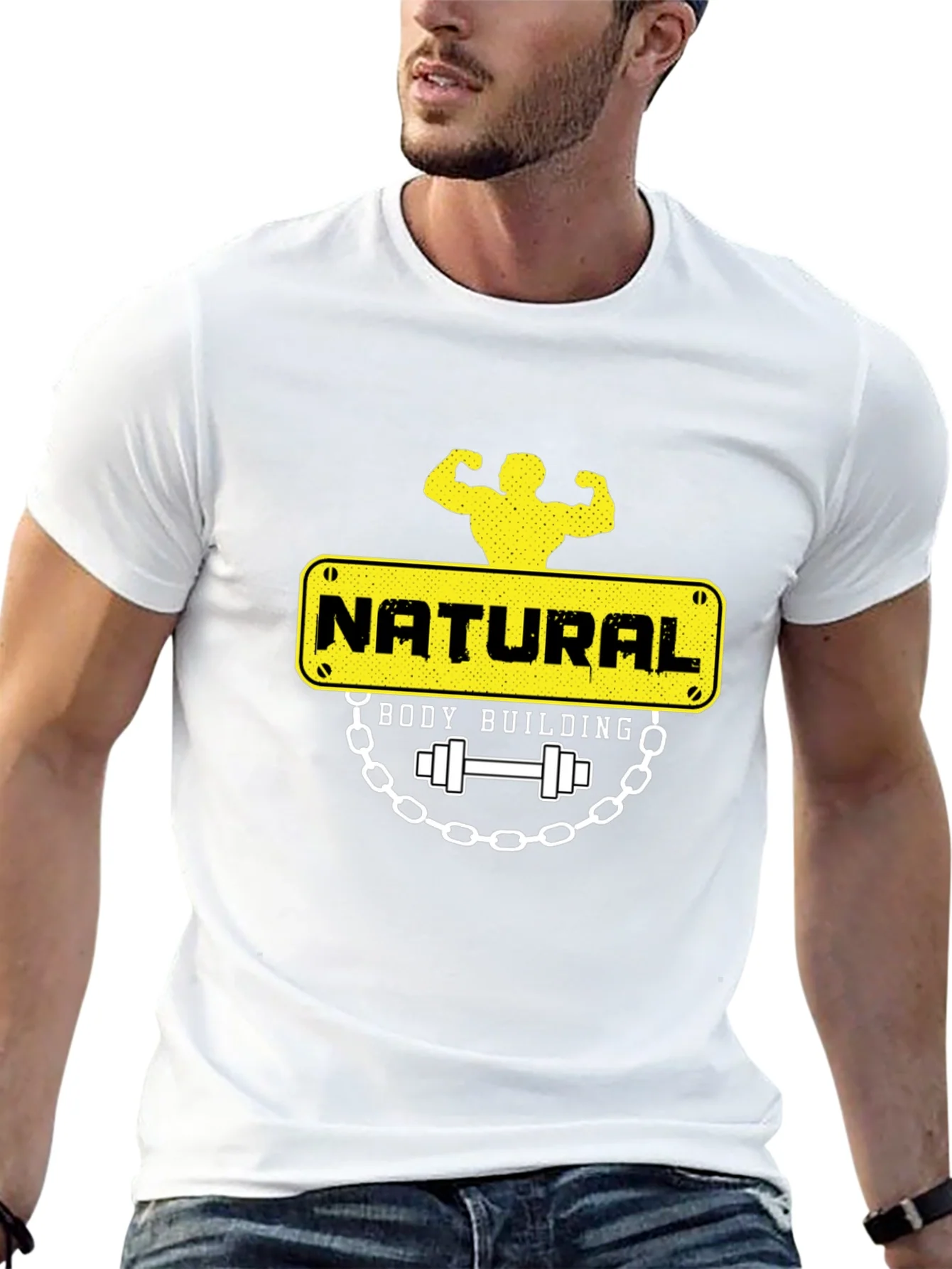 Camiseta Negra Natural Bodybuilding