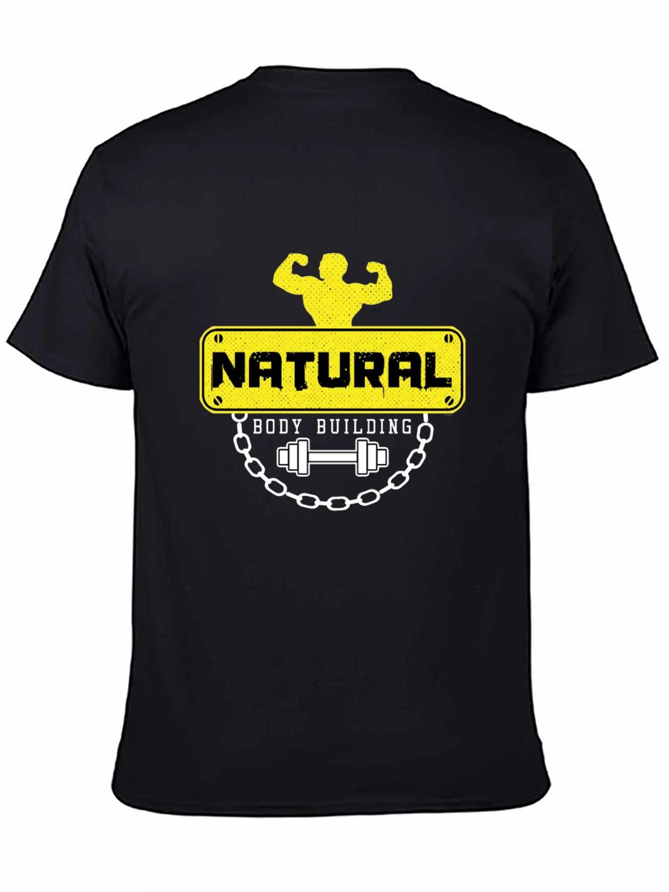 Camiseta Negra Natural Bodybuilding