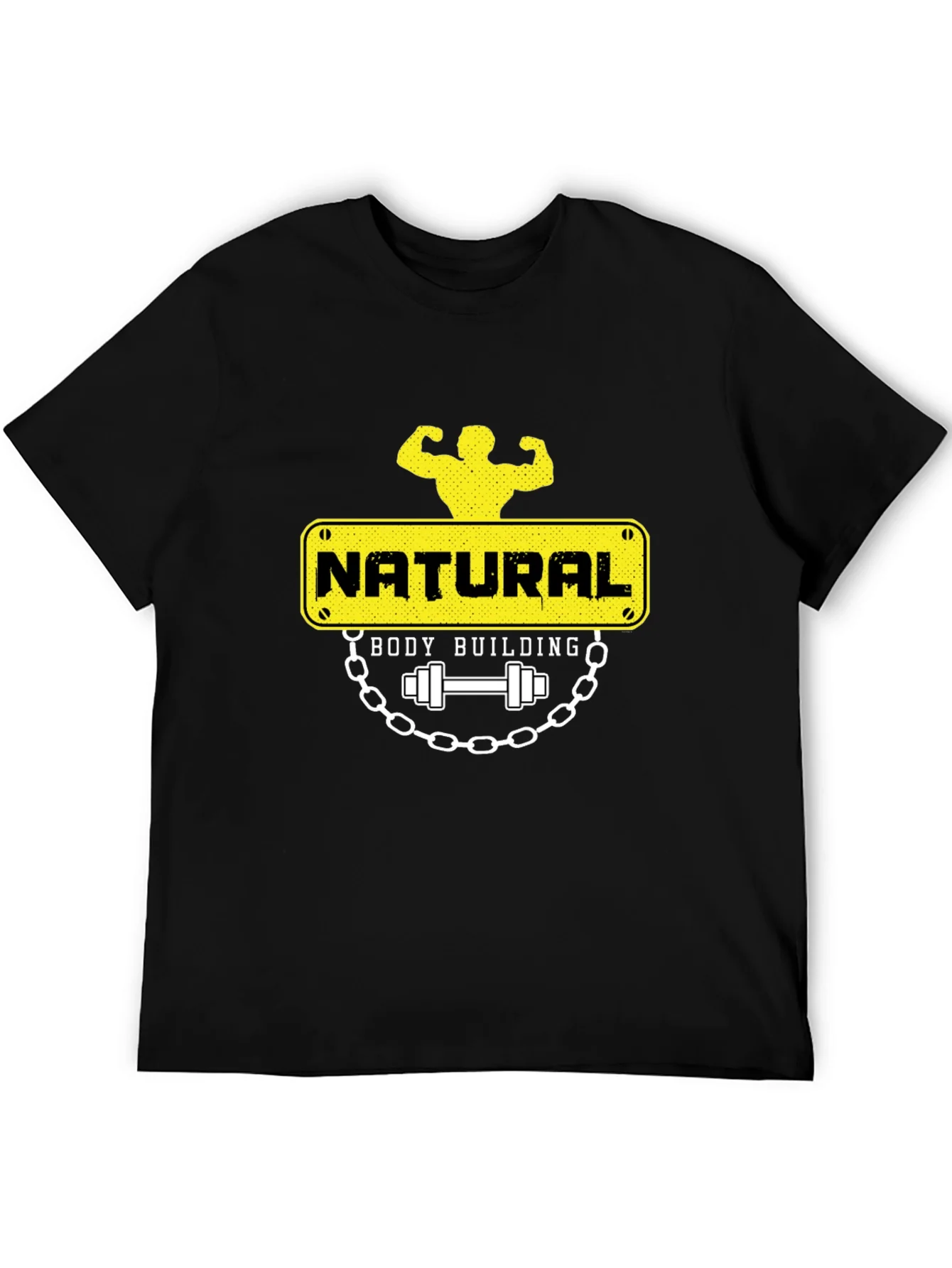 Camiseta Negra Natural Bodybuilding