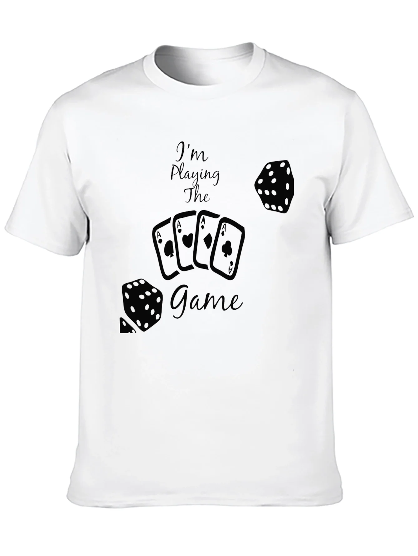 Camiseta Negra Juego de Azar