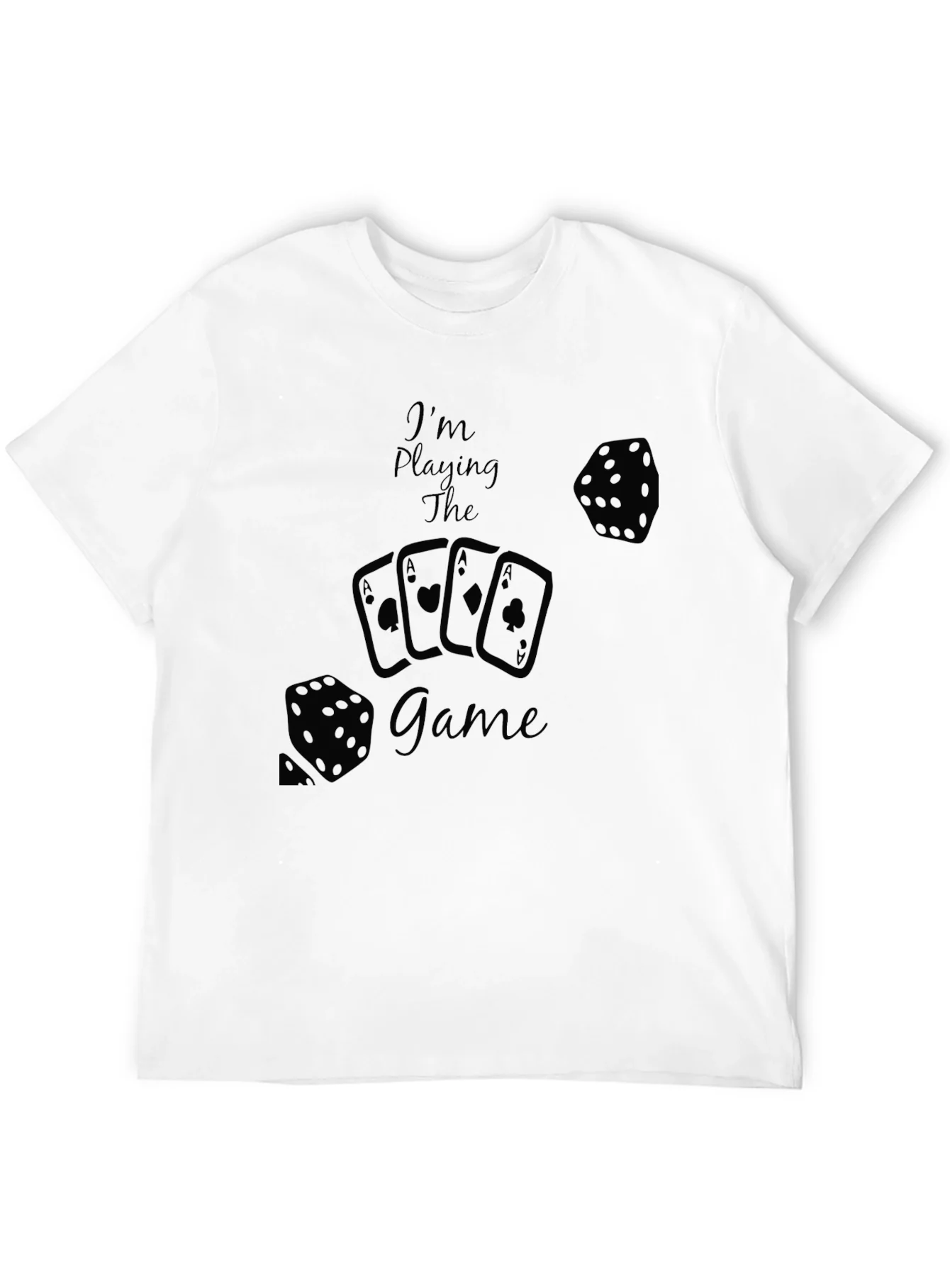 Camiseta Negra Juego de Azar