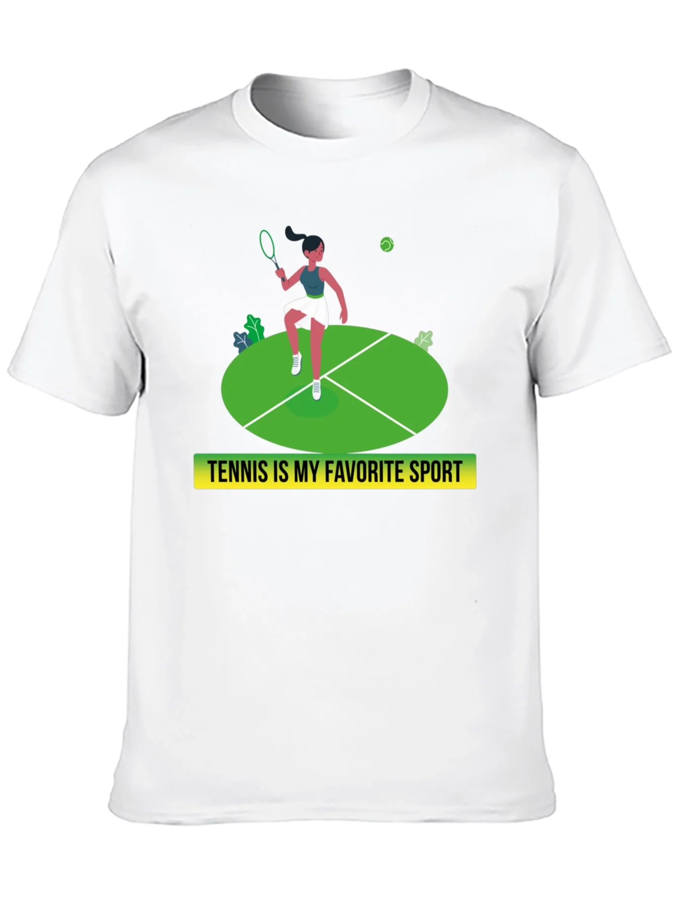 Camiseta Negra: Tenis mi Deporte Favorito