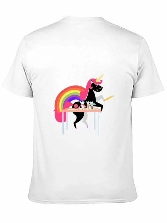 Rebbecca Unicorn Baking T-Shirt - Rainbow Unicorn Chef