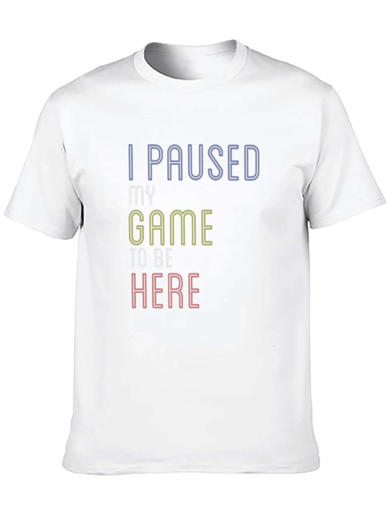 Camiseta Negra I Paused My Game To Be Here