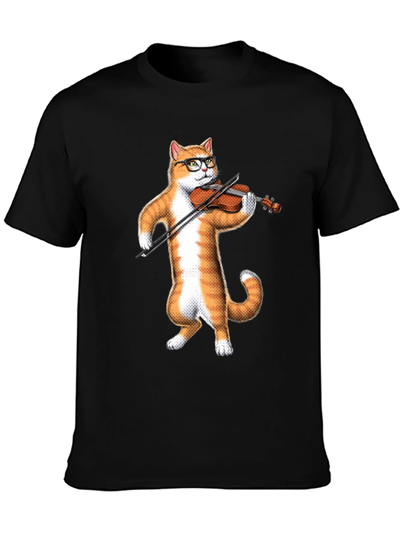 Rebbecca Cat Playing Violin T-Shirt