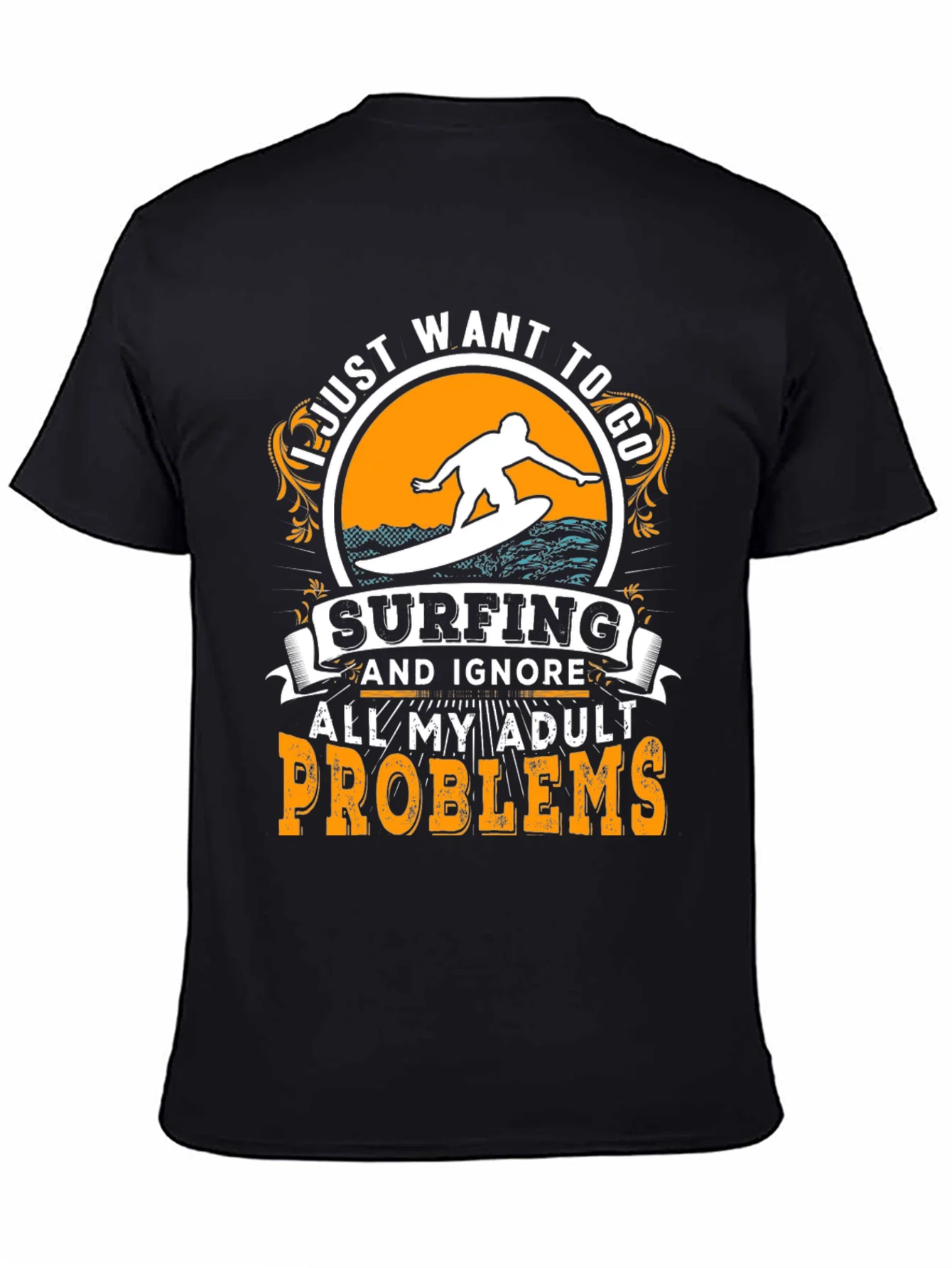 Rebbecca Surfing T-Shirt: Ignore Adult Problems