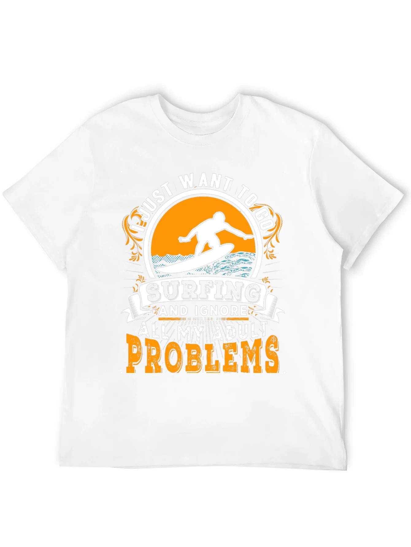 Rebbecca Surfing T-Shirt: Ignore Adult Problems