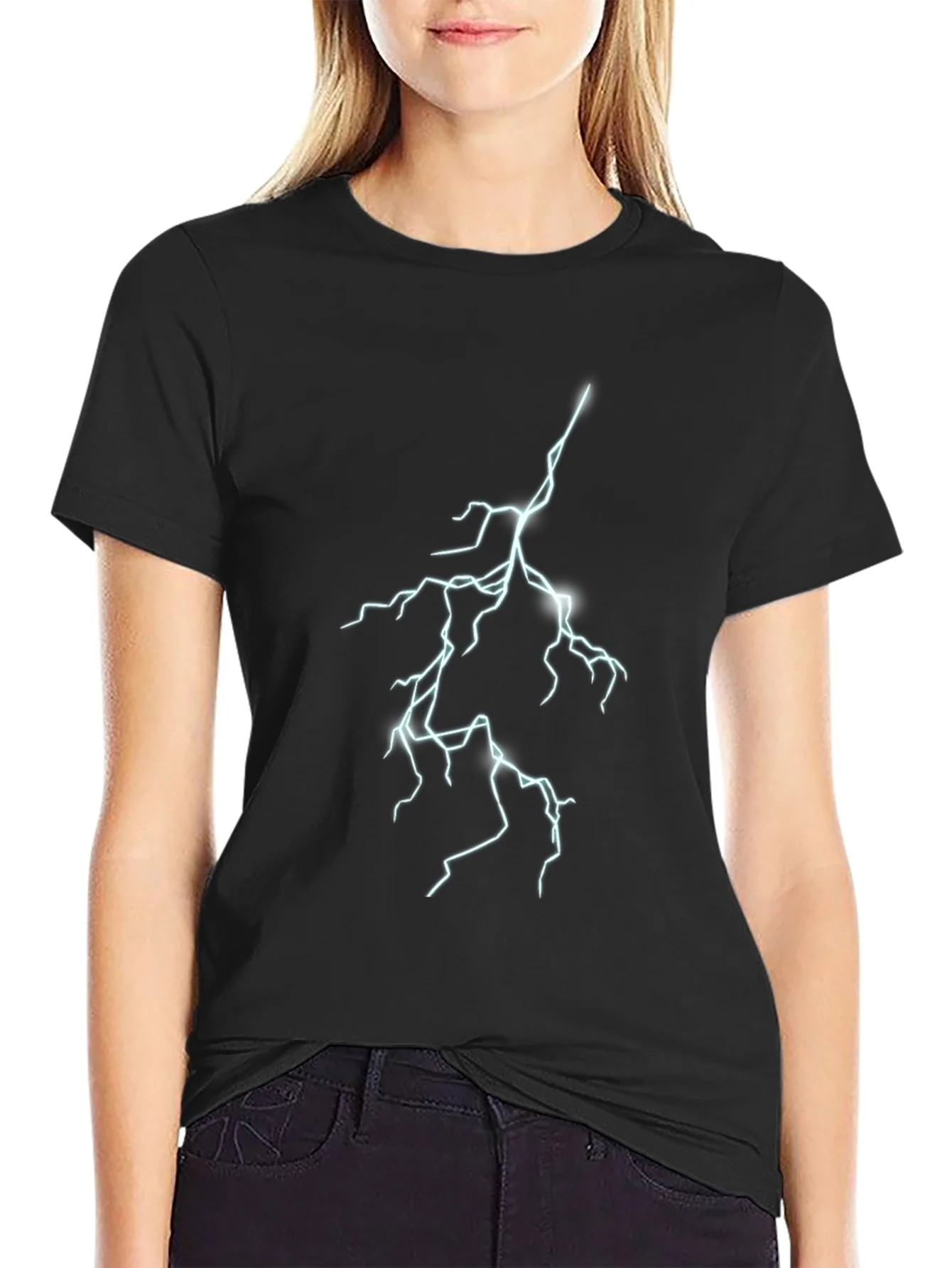 Camiseta Negra Rayo El¨¦ctrico