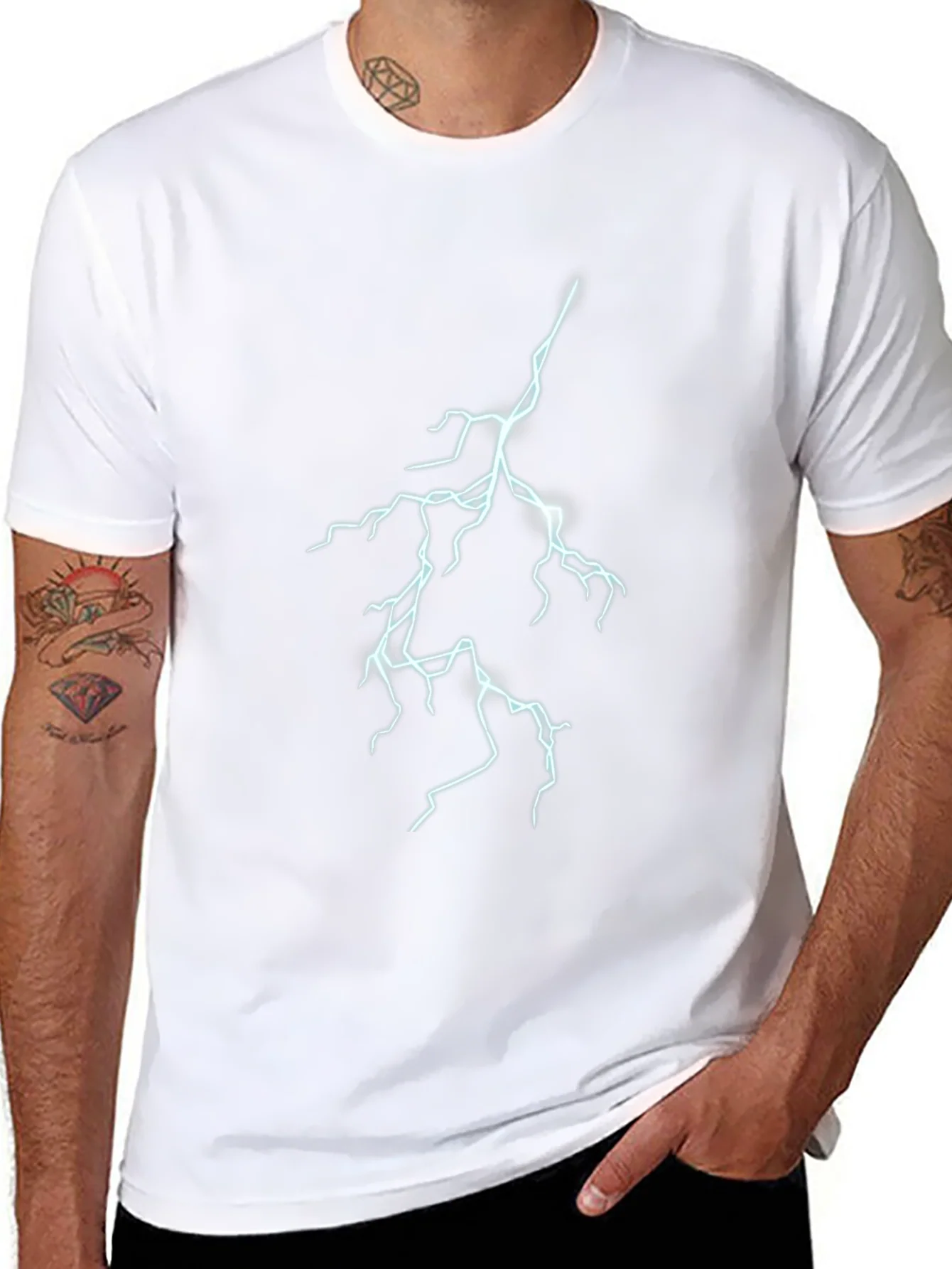 Camiseta Negra Rayo El¨¦ctrico