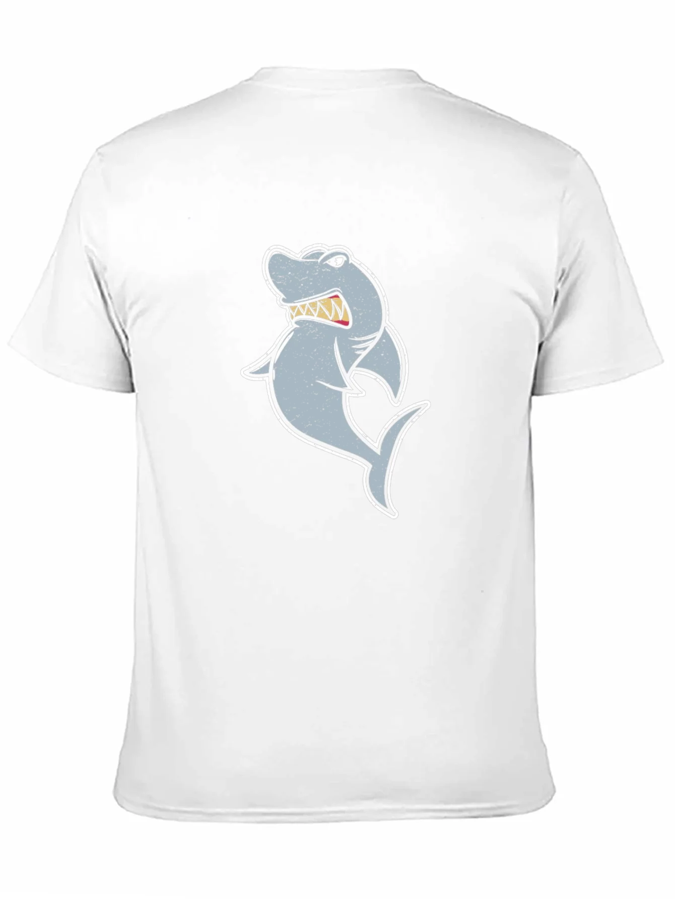 Rebbecca Cartoon Shark Graphic Tee - Black