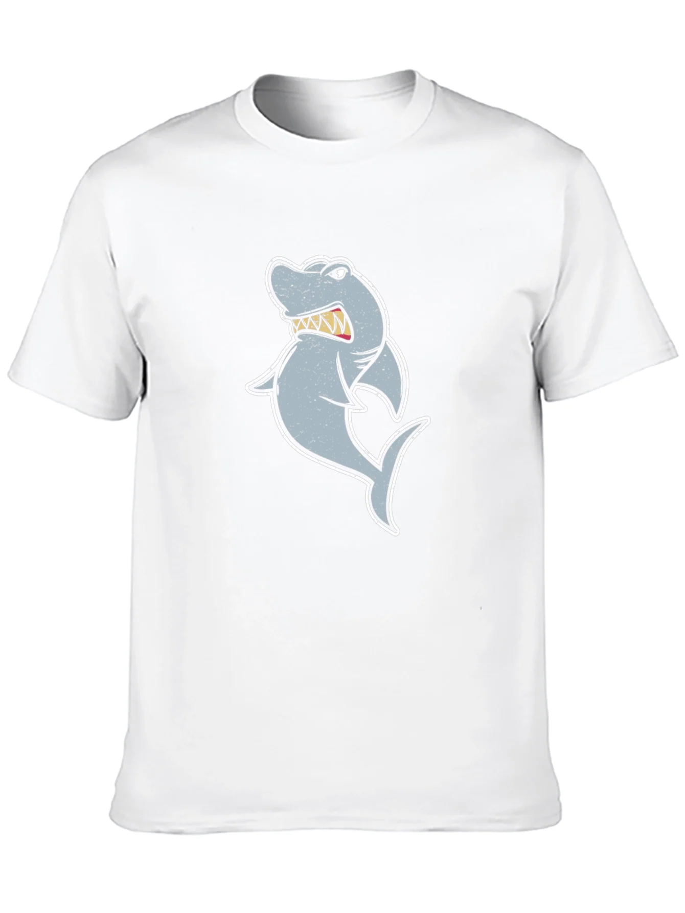 Rebbecca Cartoon Shark Graphic Tee - Black