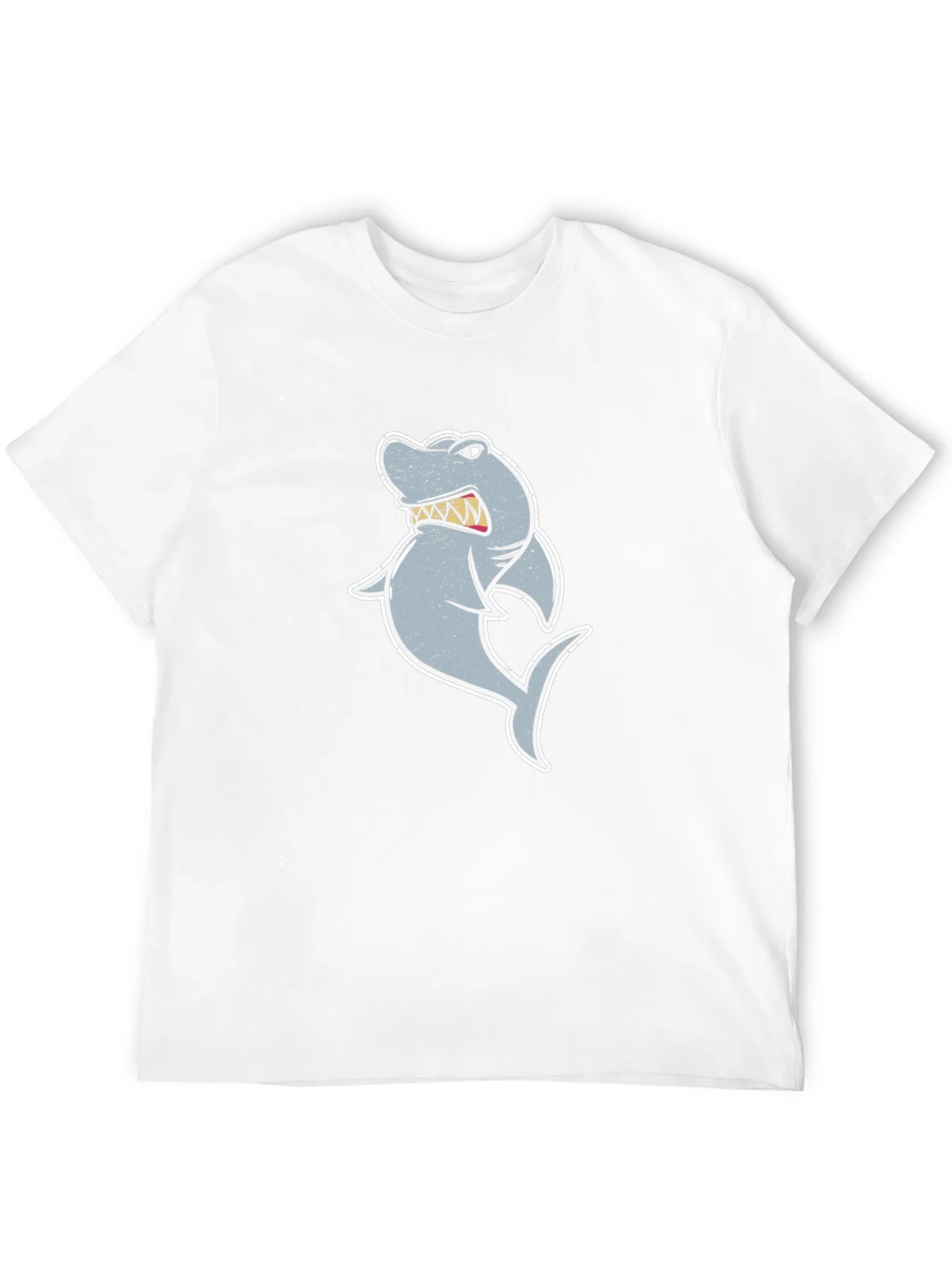 Rebbecca Cartoon Shark Graphic Tee - Black
