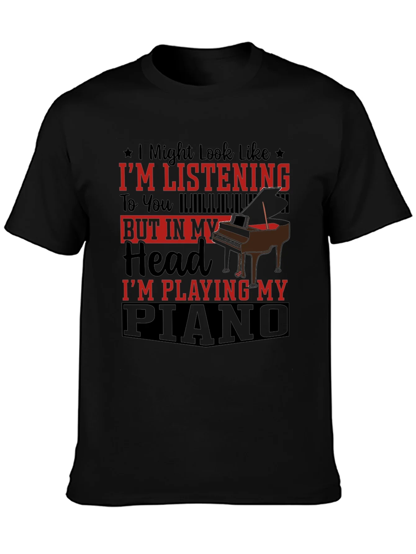 Rebbecca Piano Lover Tee: Im Playing My Piano