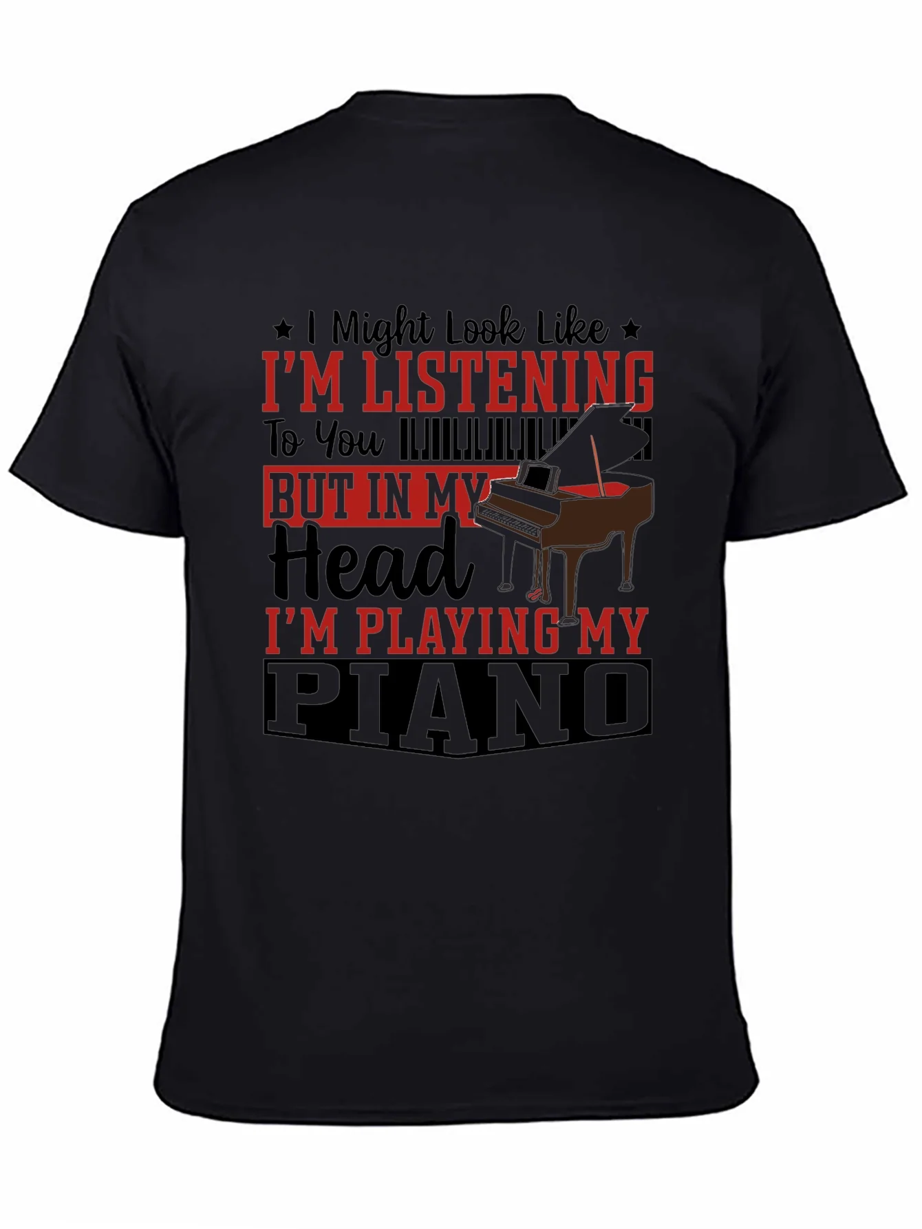 Rebbecca Piano Lover Tee: Im Playing My Piano