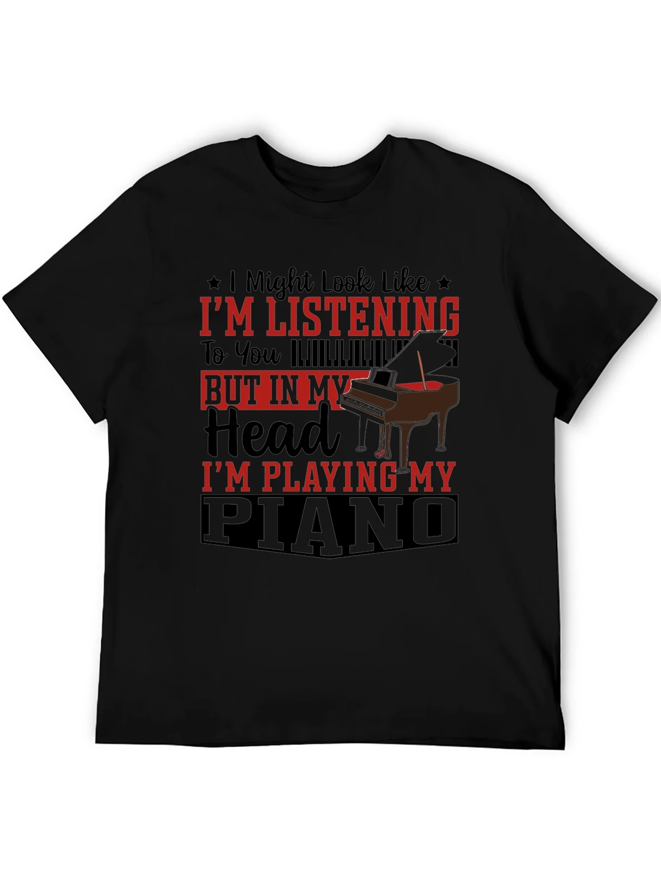 Rebbecca Piano Lover Tee: Im Playing My Piano