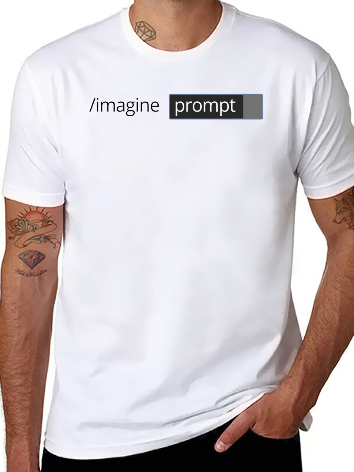 Camiseta Negra /imagine prompt Dise?o Creativo