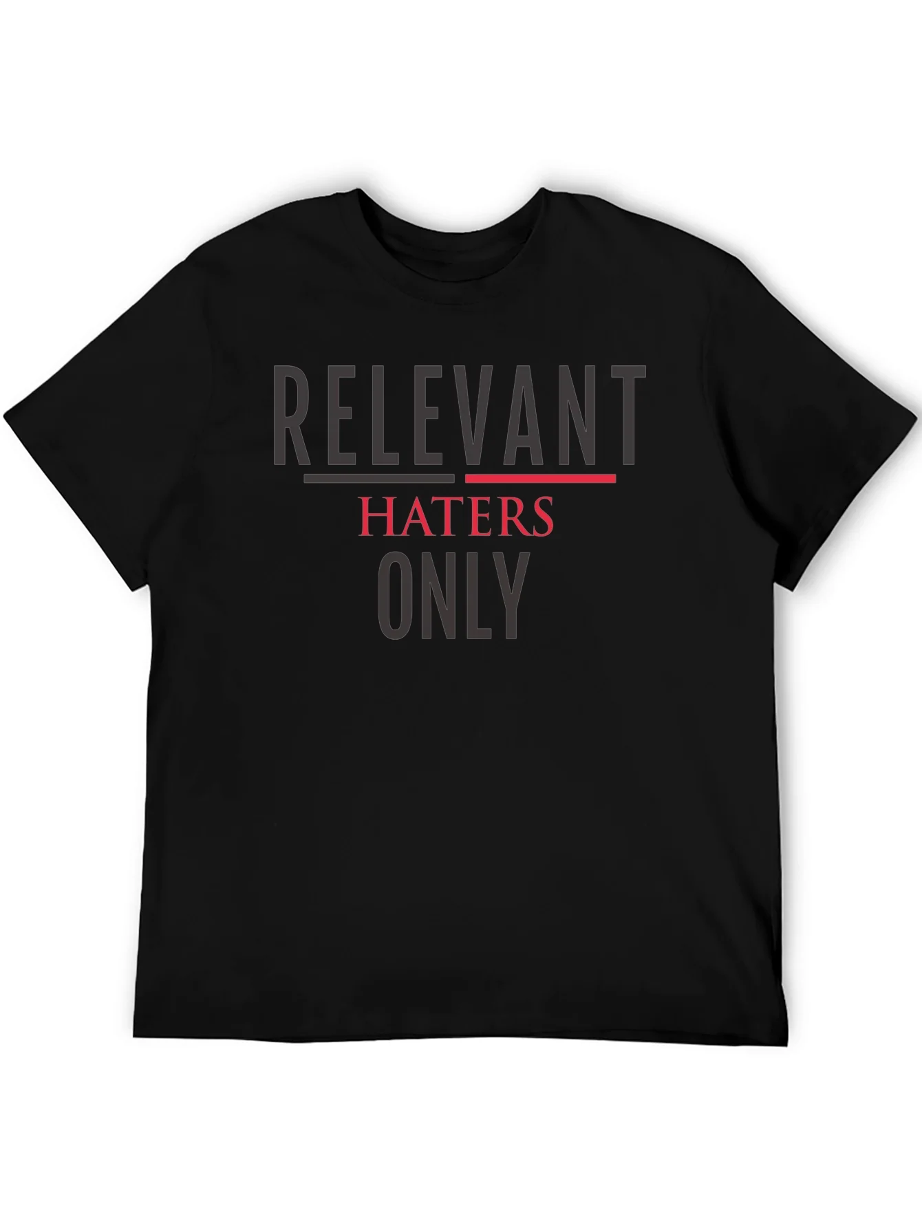 Camiseta Negra: Relevant Haters Only