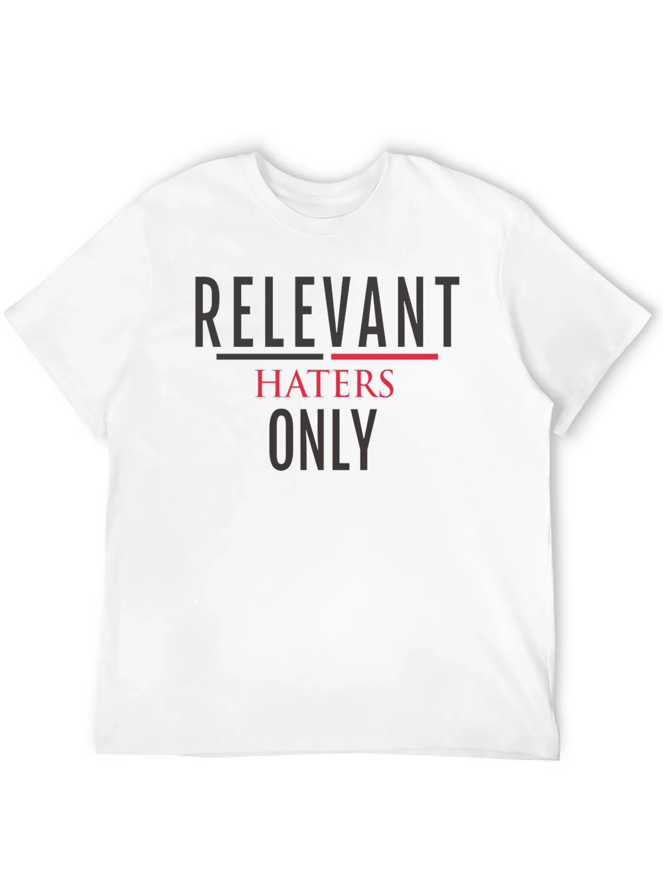 Camiseta Negra: Relevant Haters Only
