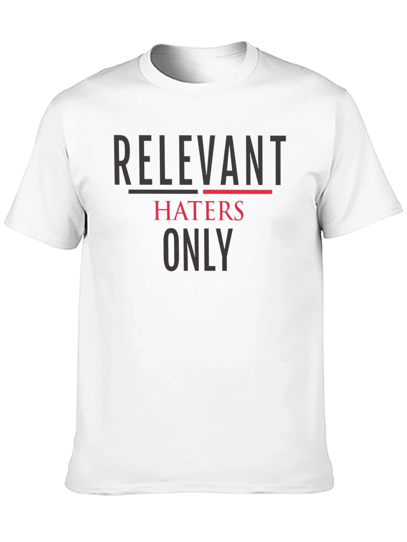 Camiseta Negra: Relevant Haters Only