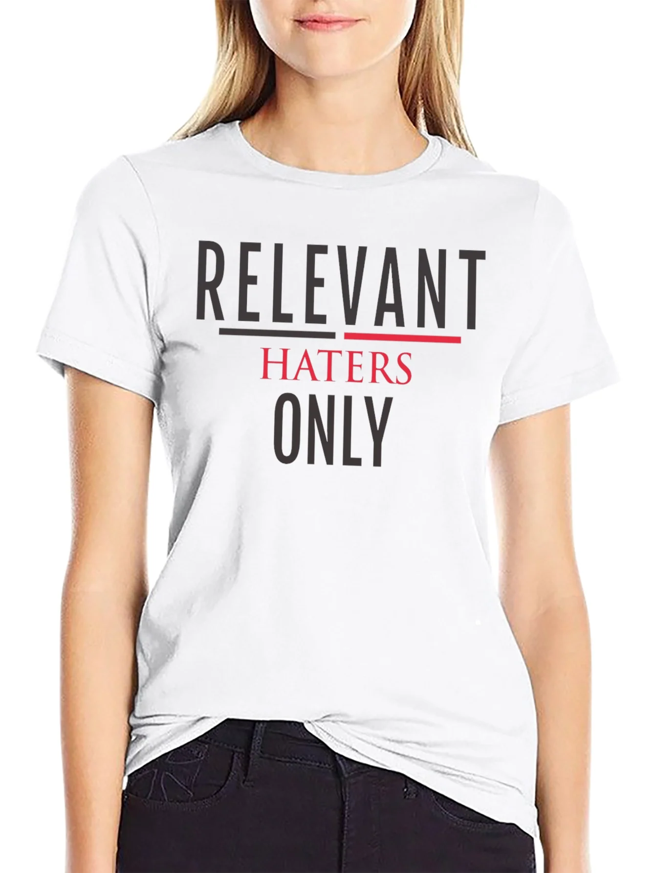 Camiseta Negra: Relevant Haters Only