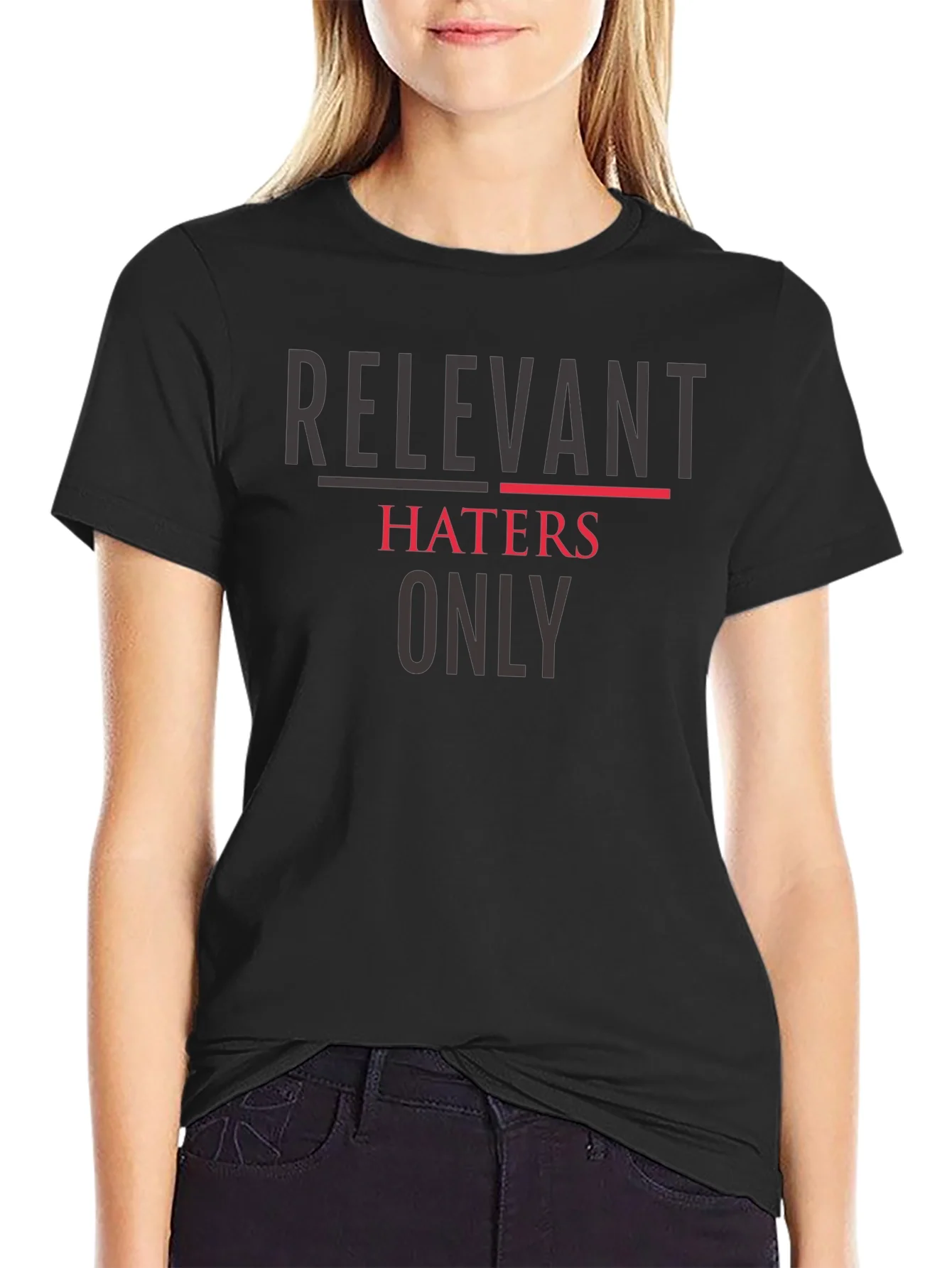 Camiseta Negra: Relevant Haters Only