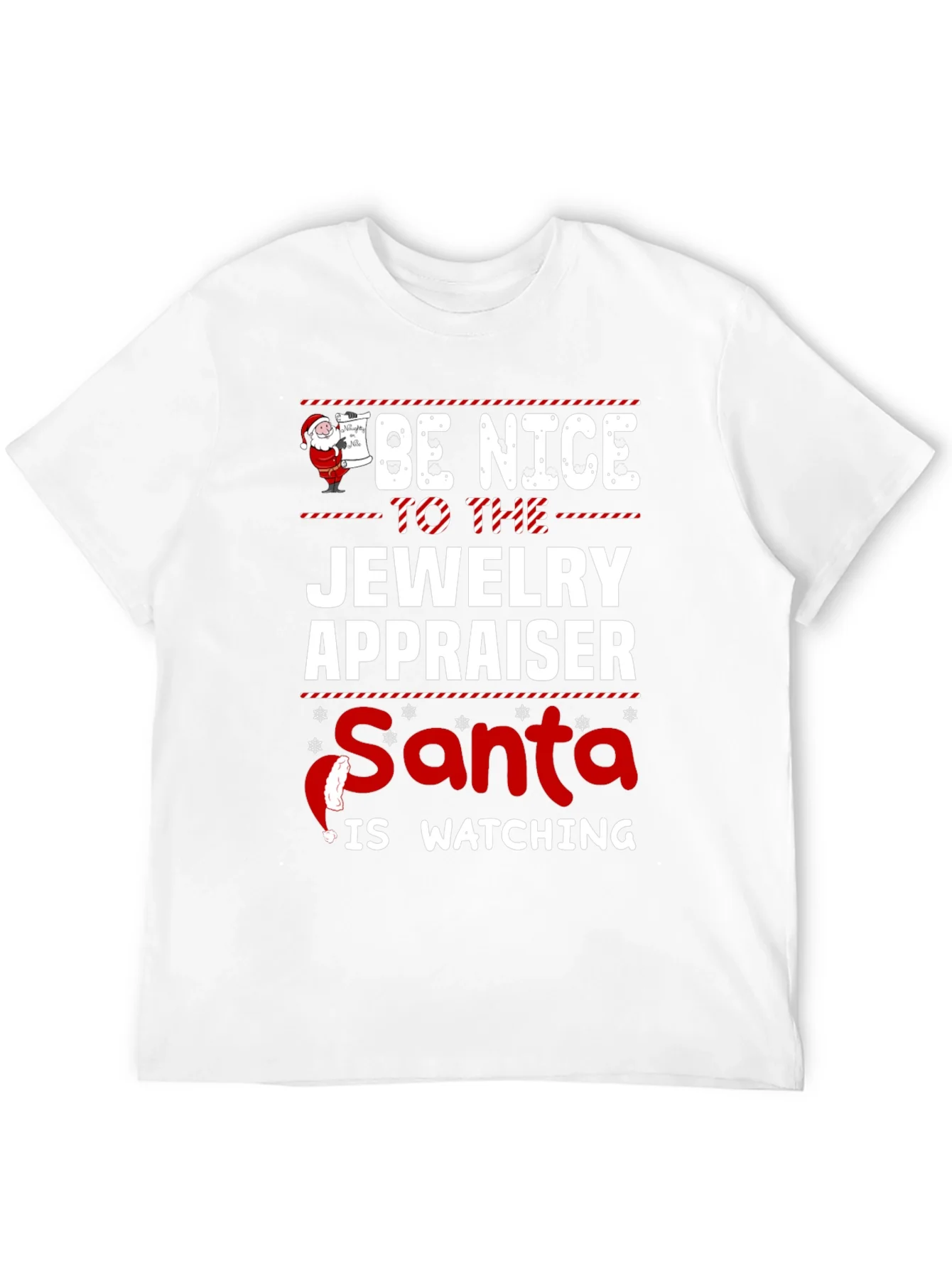 Rebbecca Funny Jewelry Appraiser Santa Christmas T-Shirt