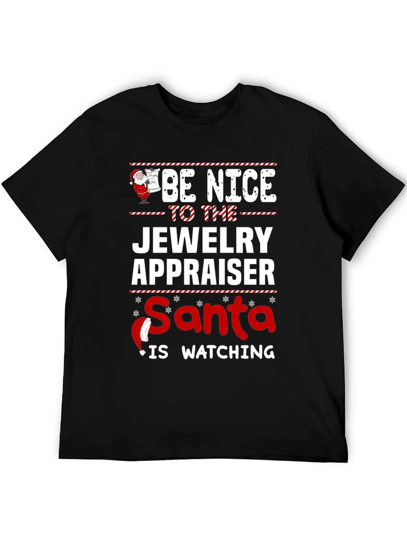Rebbecca Funny Jewelry Appraiser Santa Christmas T-Shirt