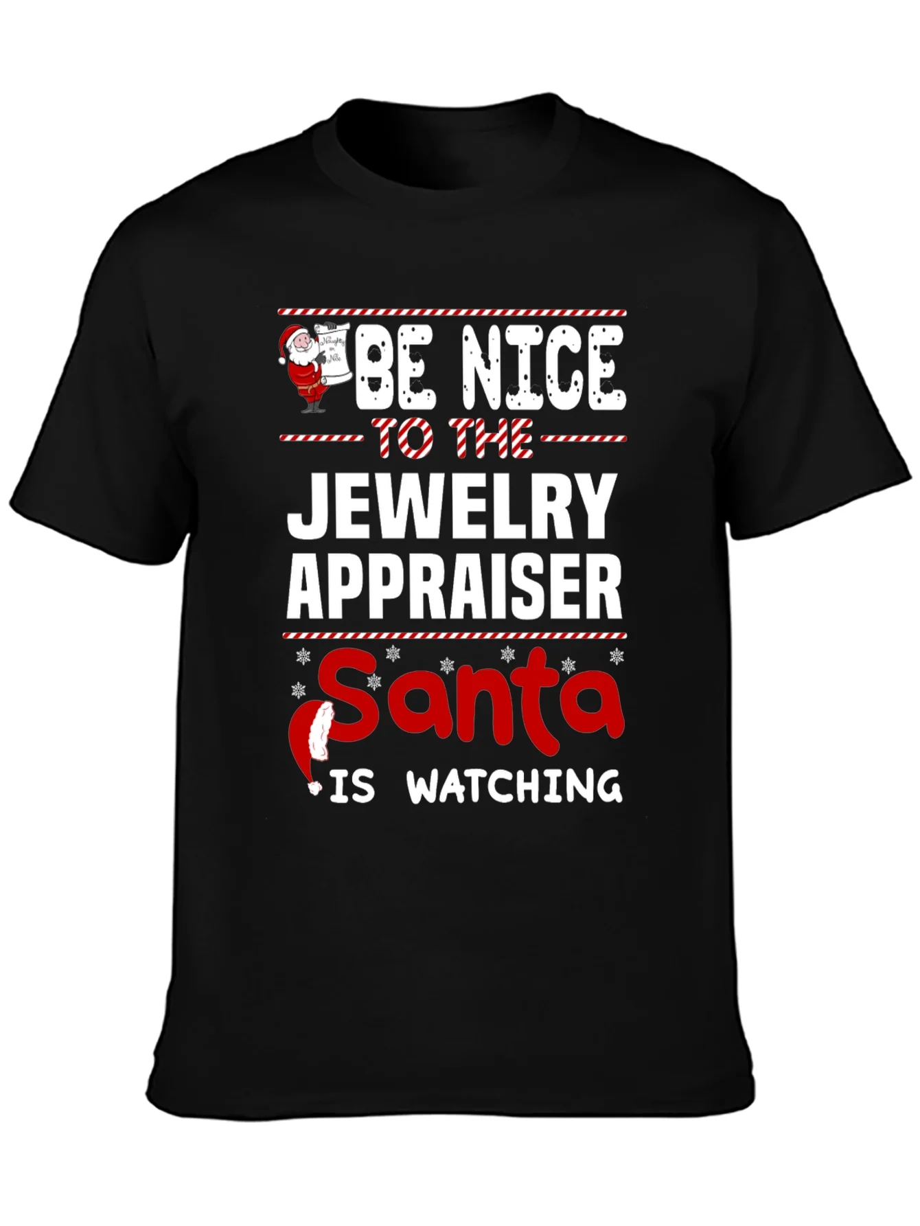 Rebbecca Funny Jewelry Appraiser Santa Christmas T-Shirt