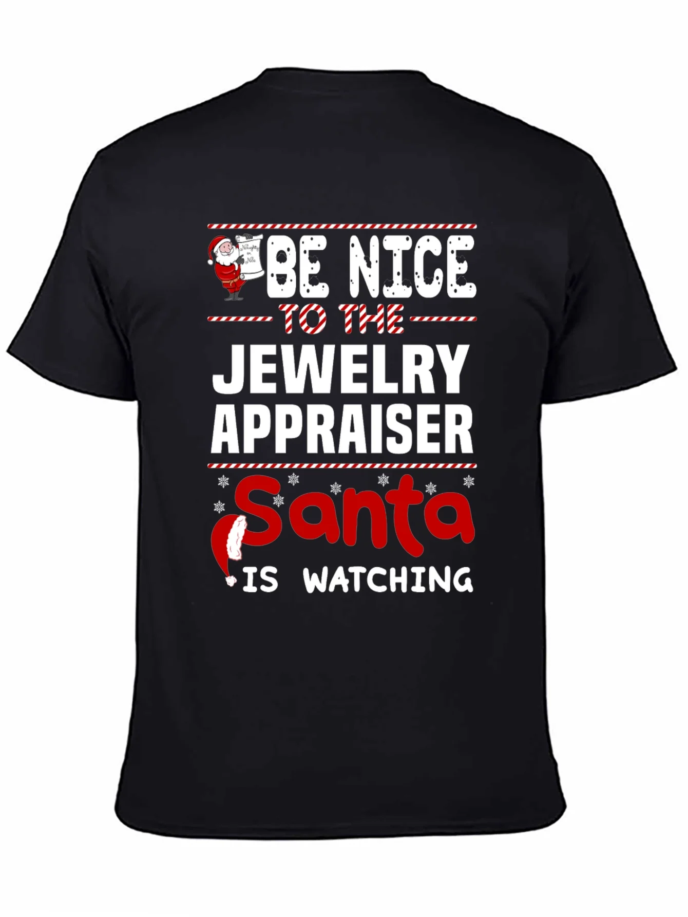 Rebbecca Funny Jewelry Appraiser Santa Christmas T-Shirt