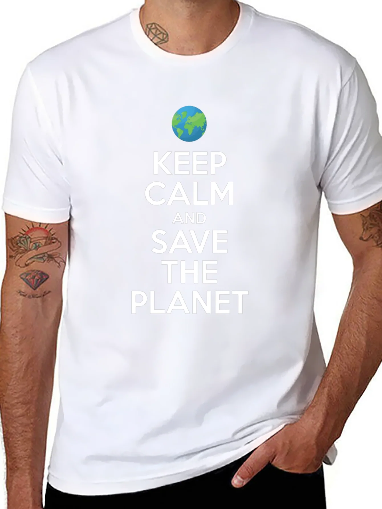 Rebbecca Keep Calm Save The Planet Graphic Tee